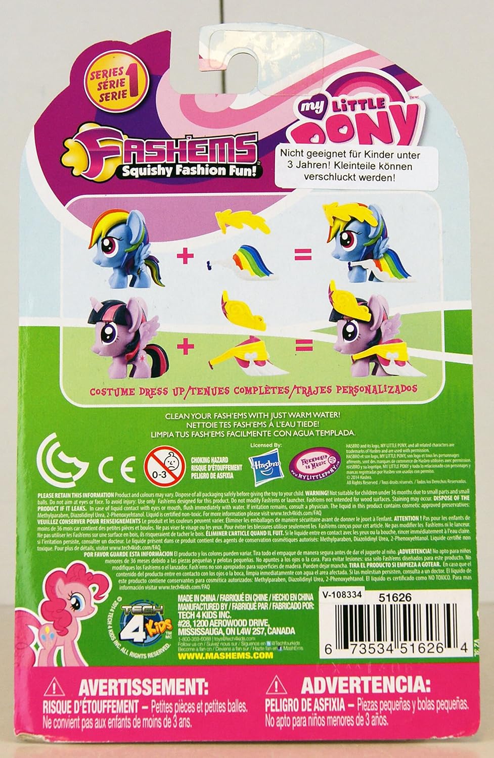 Tech 4 Kids Mashem Disney My Little Pony Style Pack - 51626