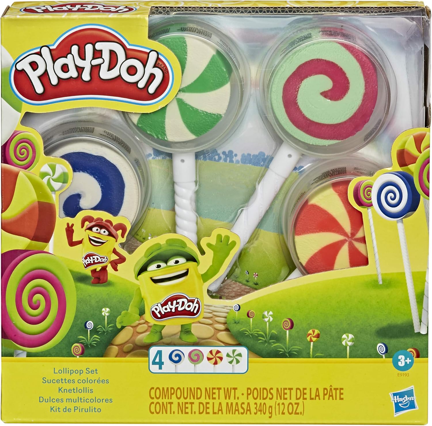 Hasbro Play-Doh Lollipop Pack of 4 - E9193
