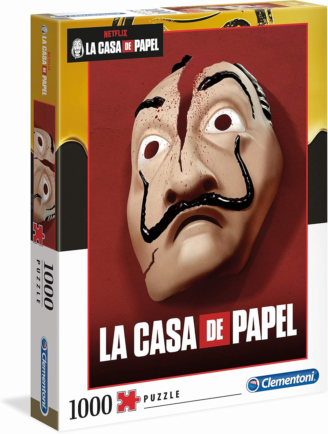 Clementoni Adult Puzzle Netflix La Casa De Papel Mask 1000Pcs - 39533C
