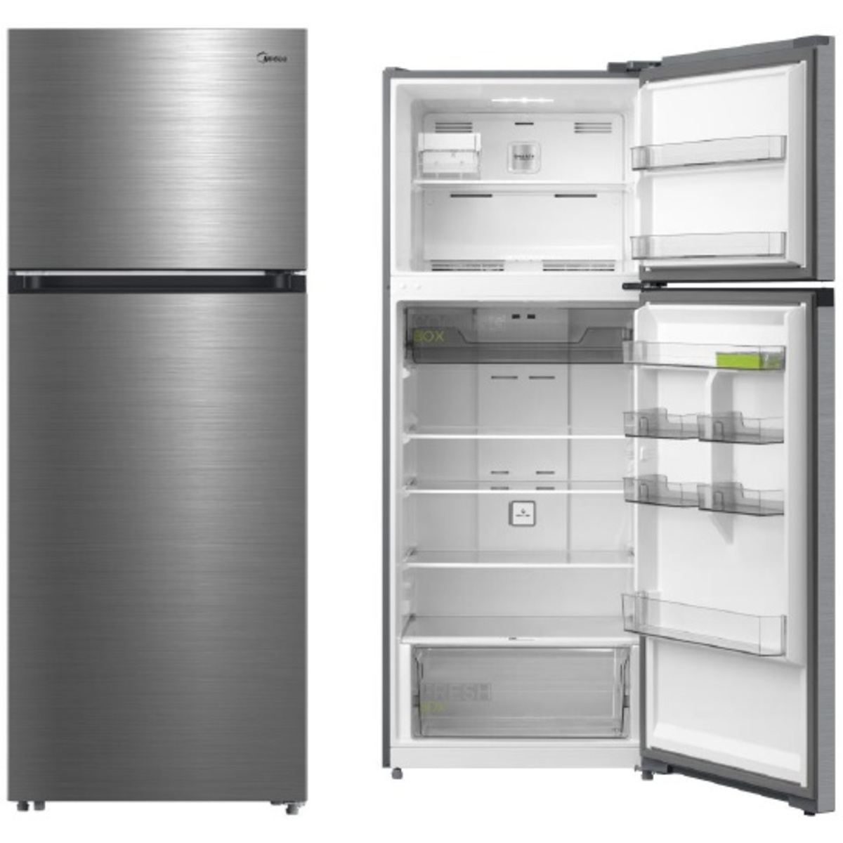 Midea Top Mount Freezer Refrigerator 654 Liters 22.7 CFT, Silver - MDRT645MTE46AED