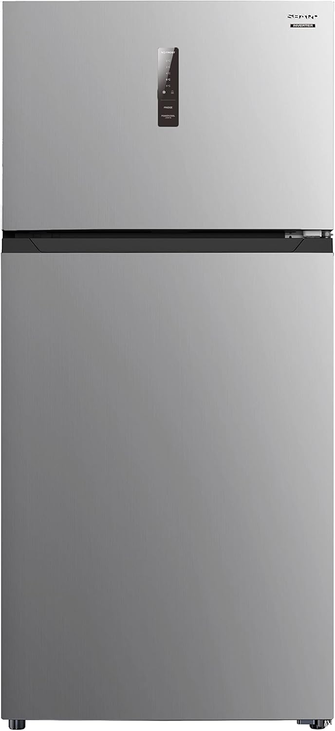 Sharp Two Door (620L Gross/479L Net) Top Mount A++ Energy Class Inverter Com6pressor Refrigerator with Digital LED Display