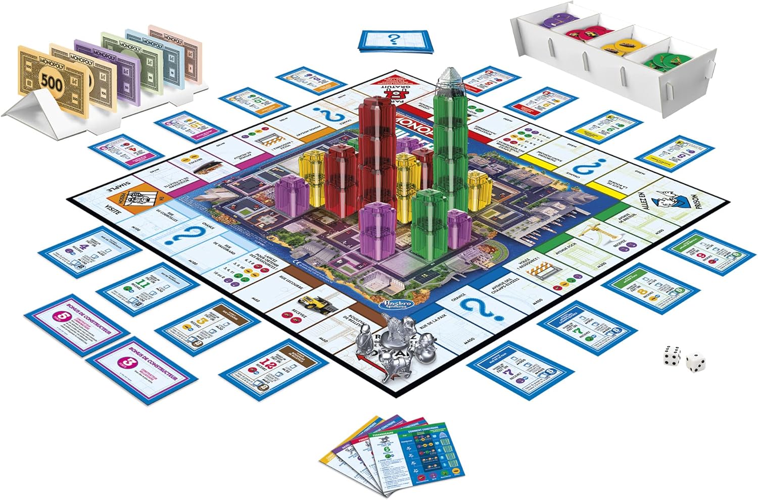 Hasbro Monopoly Skyscraper Builder Board Game - F1696