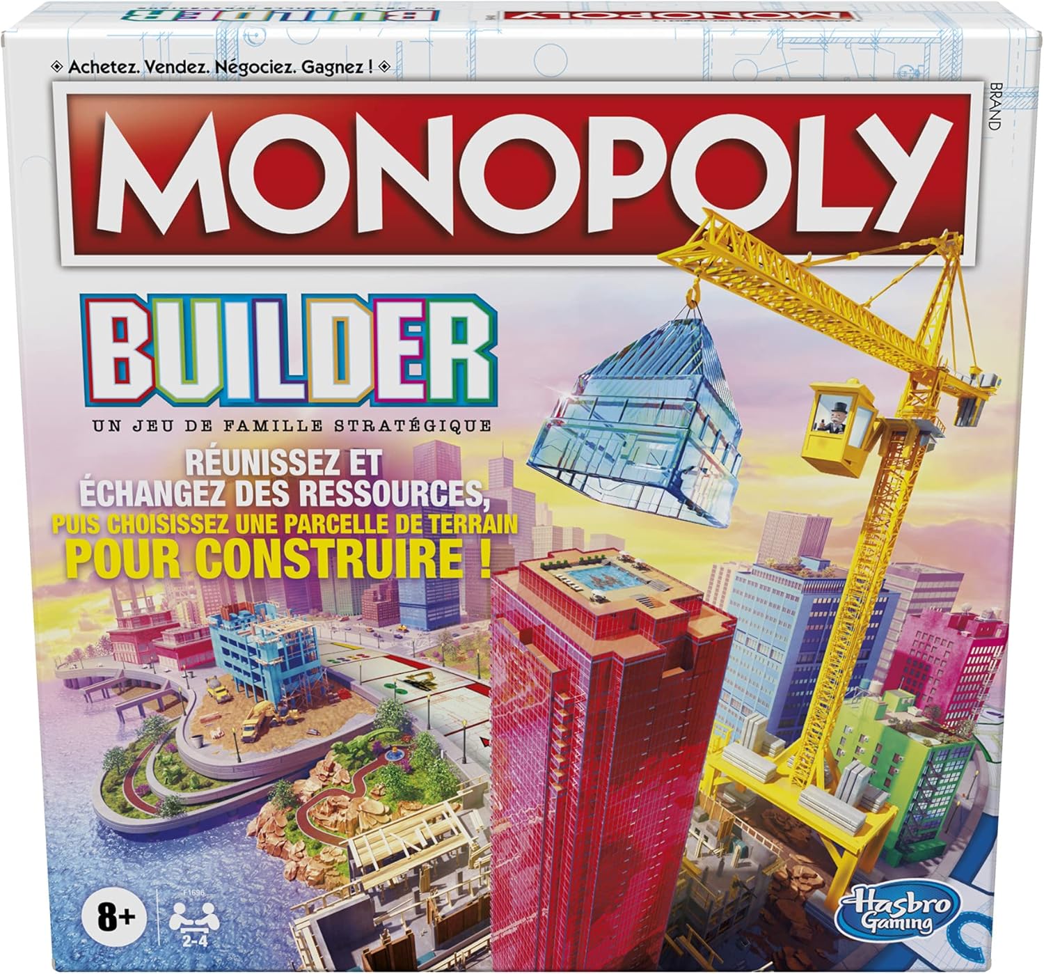 Hasbro Monopoly Skyscraper Builder Board Game - F1696