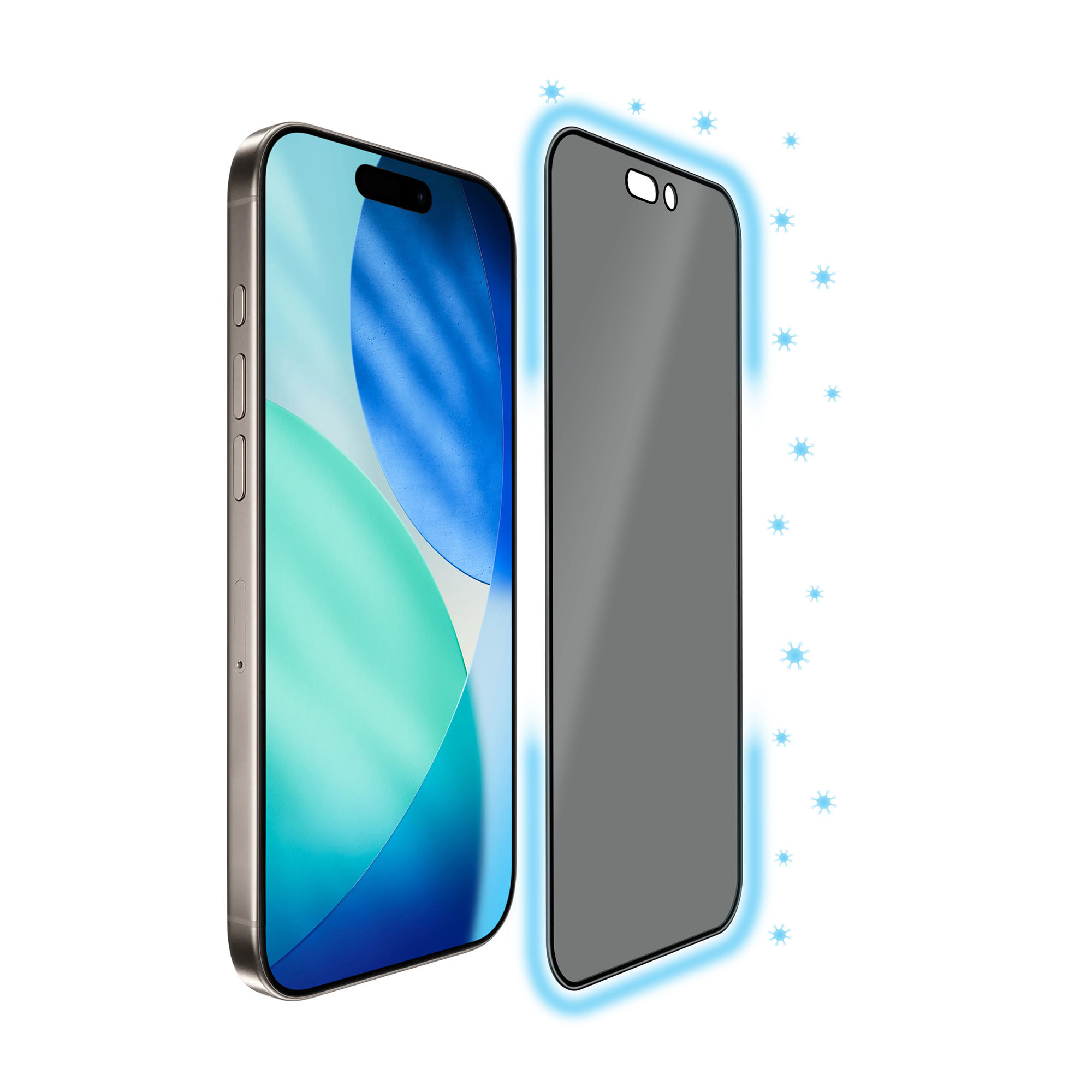 Torrii Bodyglass for iPhone 17 Pro (6.3 Inch) Anti-bacterial – 4-Way Privacy