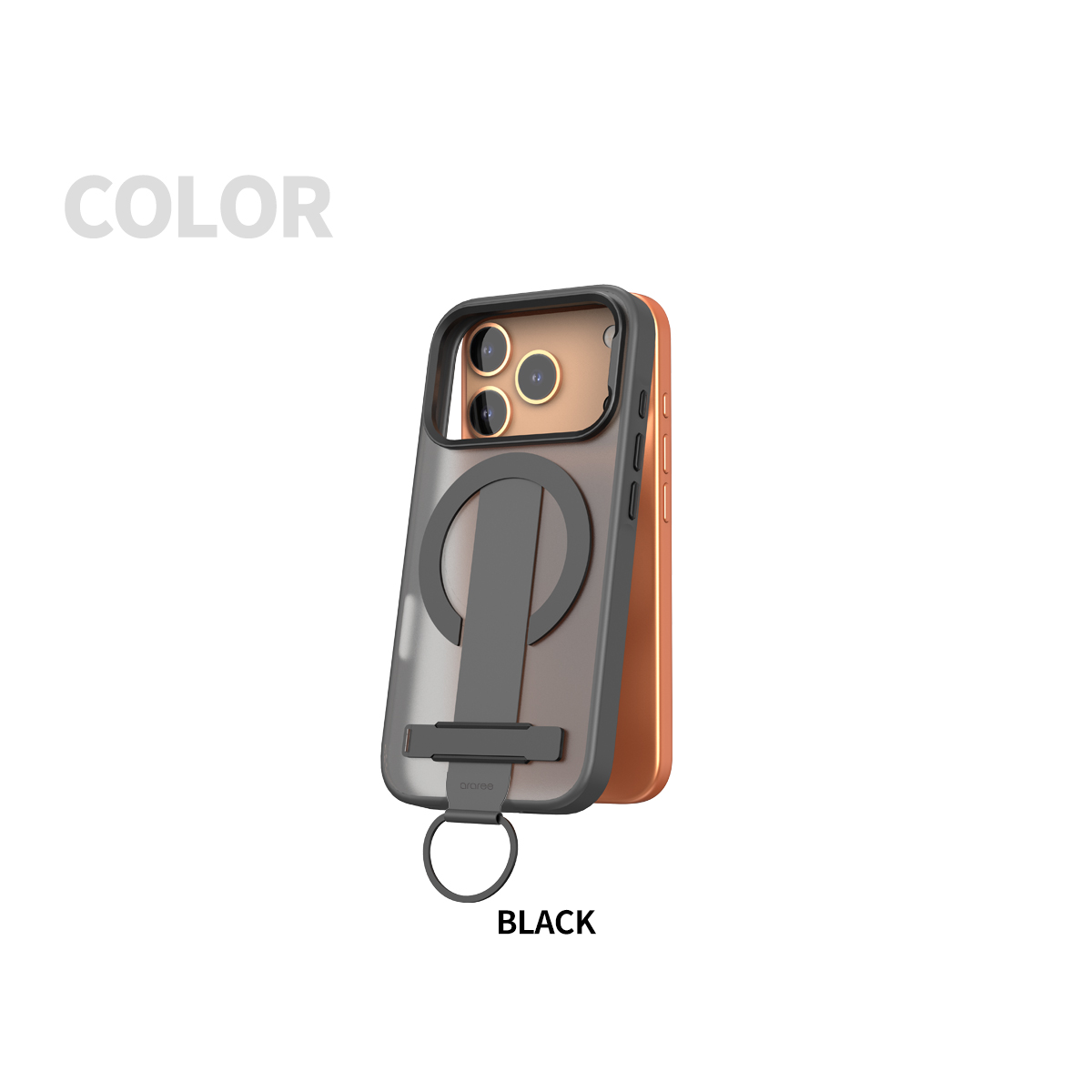 Araree Duple Grip MagSafe Case for iPhone 17 Pro - Black