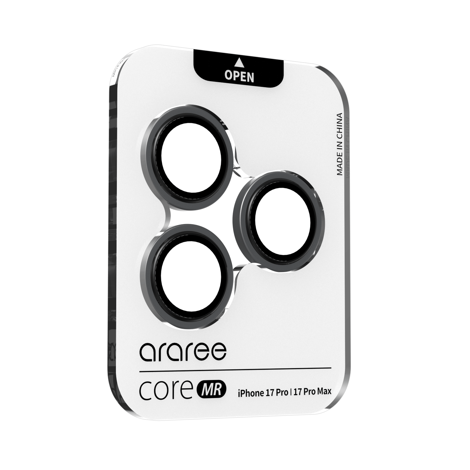 Araraee Camera Lens Ring Protection For iPhone 17 Pro & 17 Pro Max - Clear