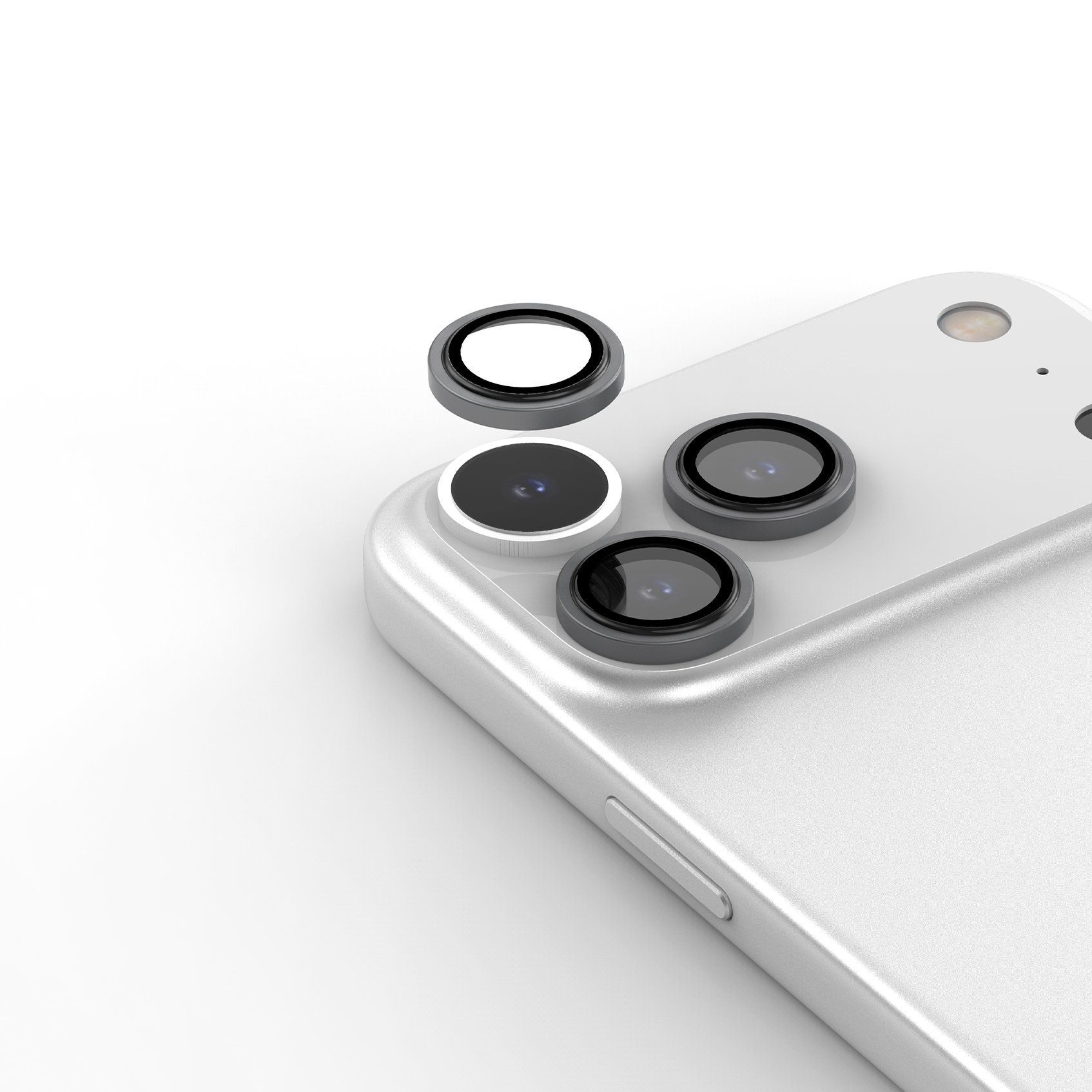 Araraee Camera Lens Ring Protection For iPhone 17 Pro & 17 Pro Max - Clear