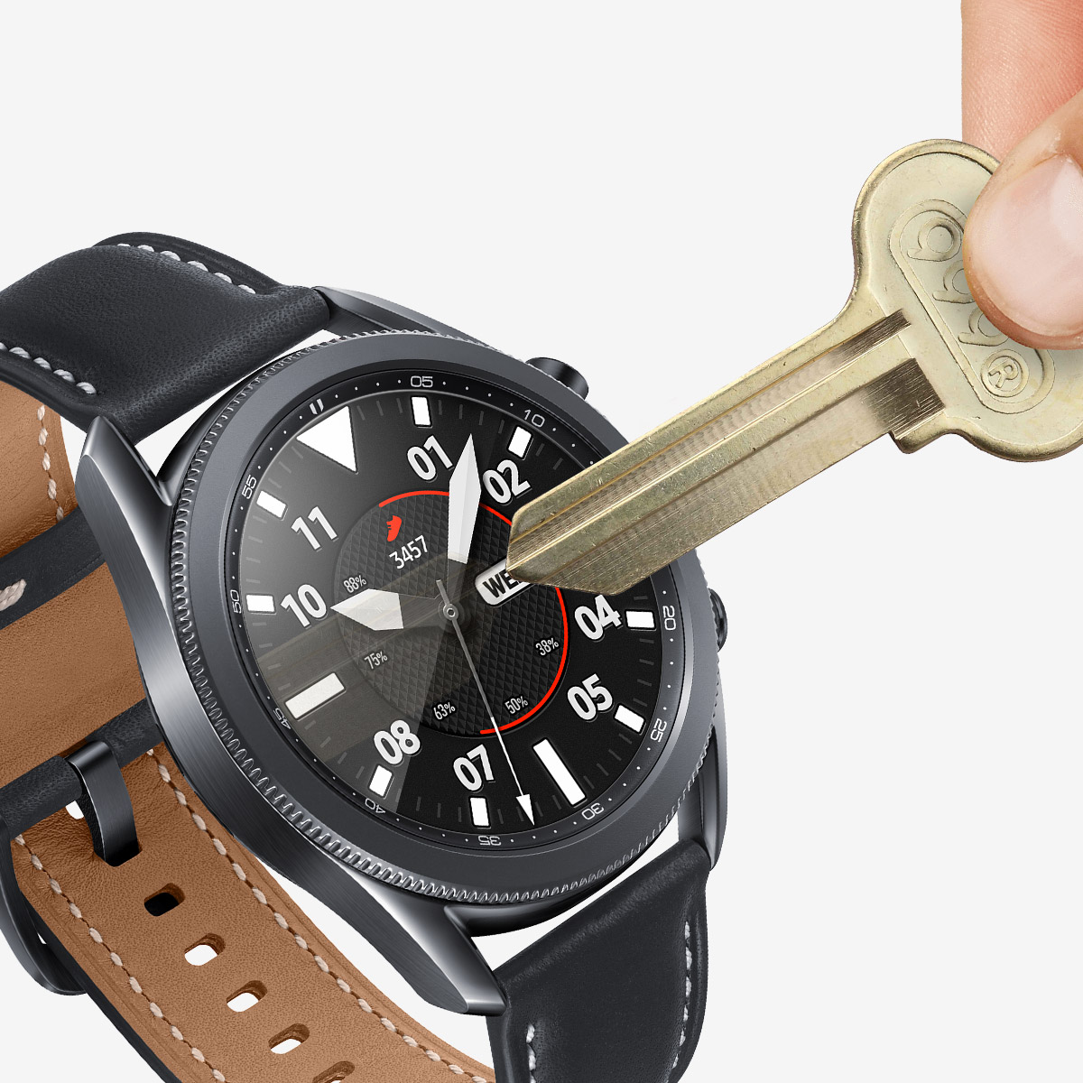 Araree Sub Core Anti-bacterial Tempered Glass for Samsung Galaxy Watch 3 - 41mm - Clear