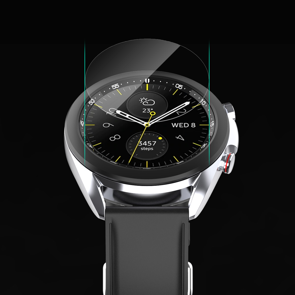 Araree Sub Core Anti-bacterial Tempered Glass for Samsung Galaxy Watch 3 - 41mm - Clear