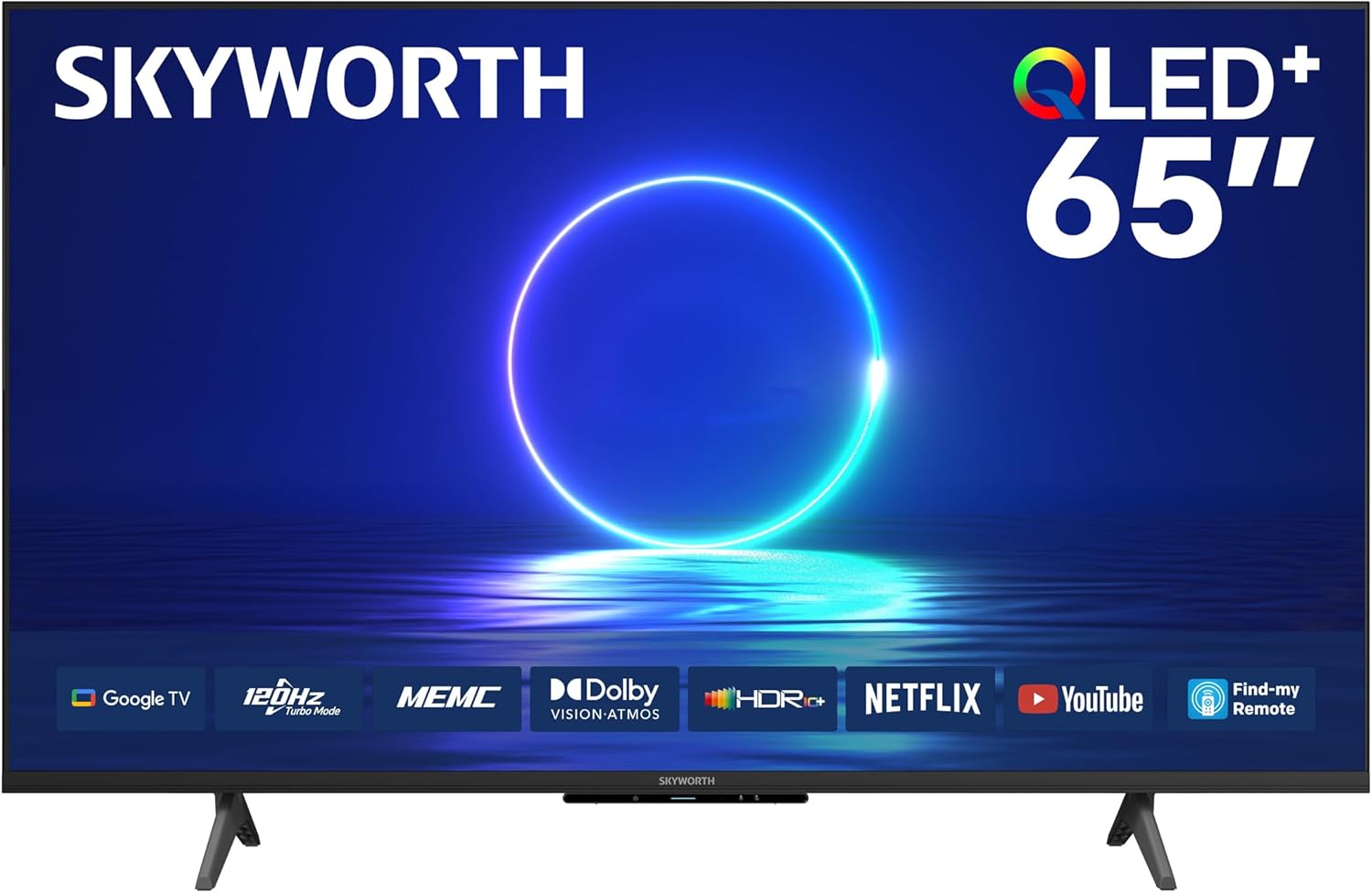 Skyworth 65 Inch QLED UHD-4K Android Smart TV - 65Q6800H