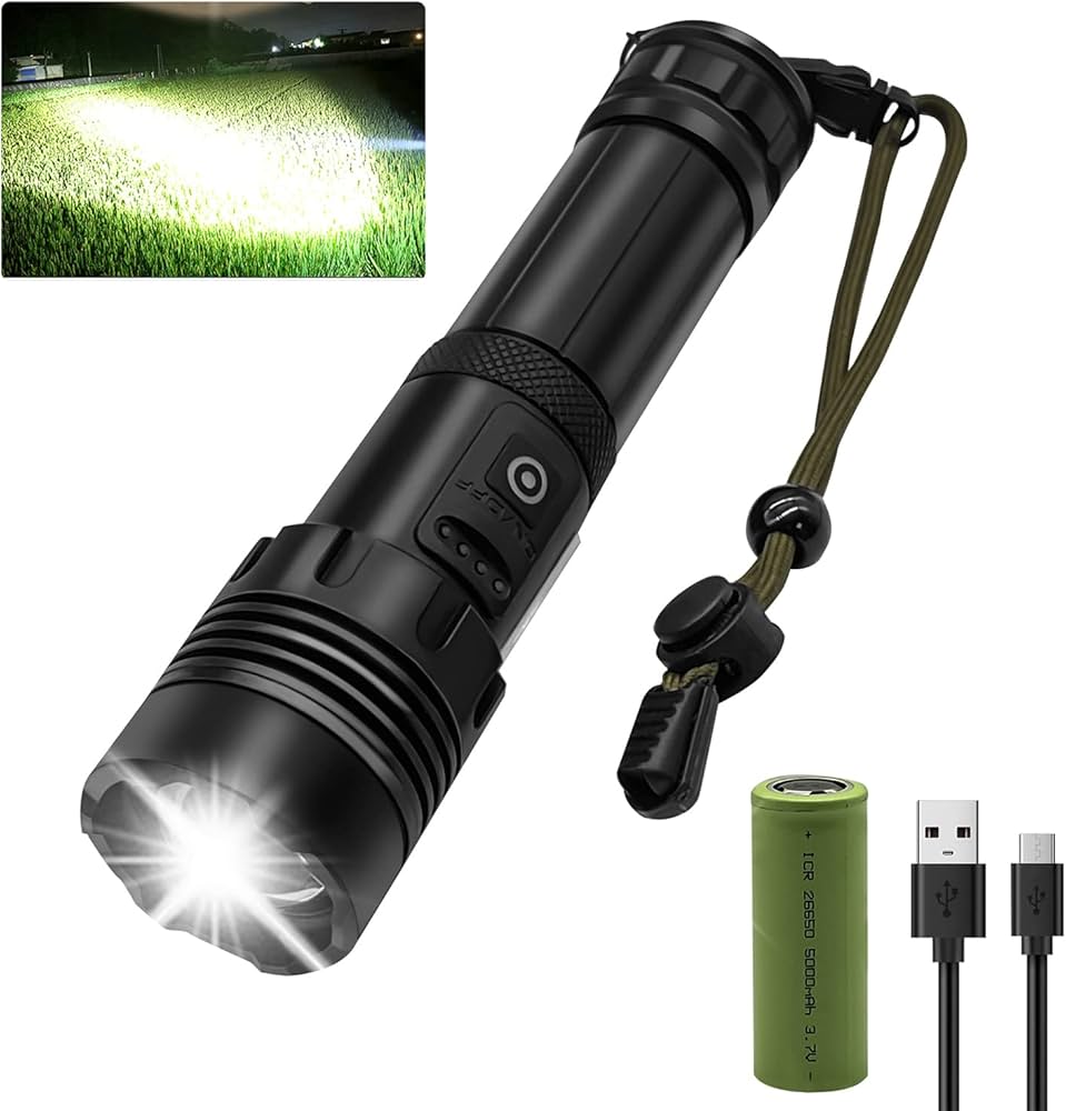 Portable Bright Rechargeable Flashlight