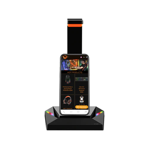 Meetion U003 RGB Headphone Stand + USB Hub