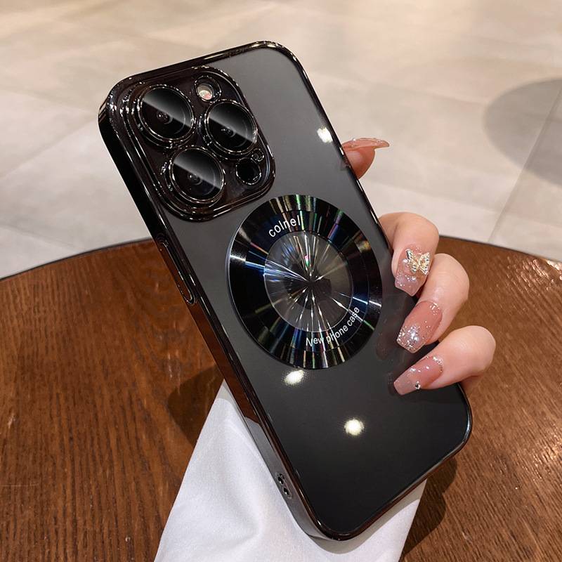 Electroplating MagSafe  iPhone 15 Pro Max Protective Case With Lens Protection Set Of 4