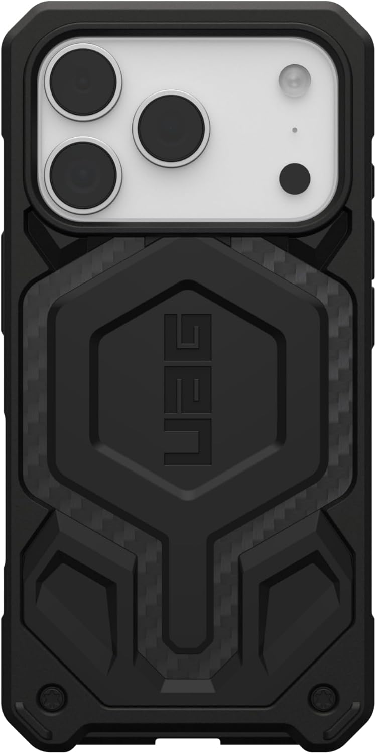 UAG Designed for iPhone 17 Pro Case Monarch Pro - Compatible with MagSafe Military Grade Protective Cover, Carbon Fiber