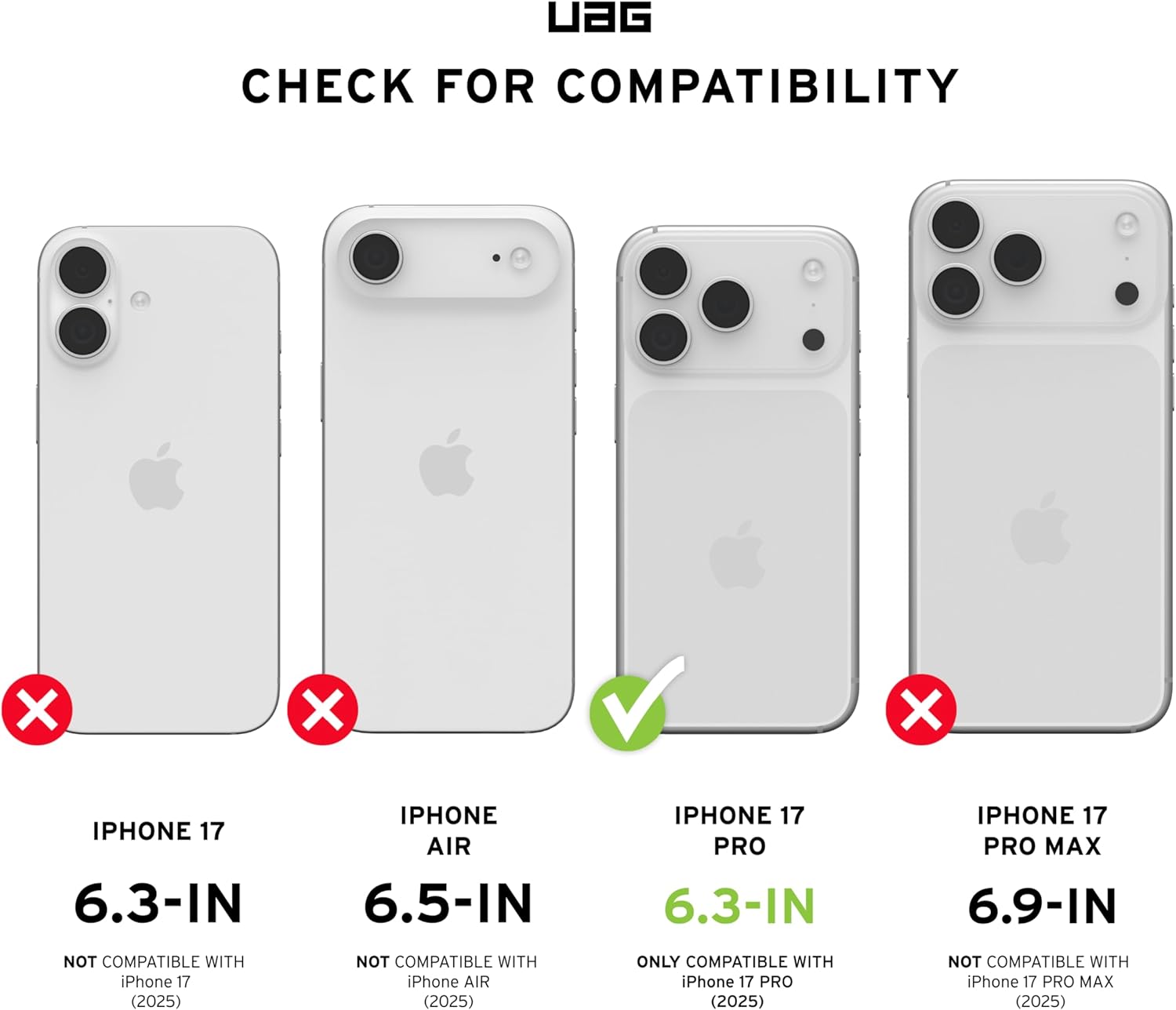 UAG Designed for iPhone 17 Pro Case Monarch Pro - Compatible with MagSafe Military Grade Protective Cover, Carbon Fiber