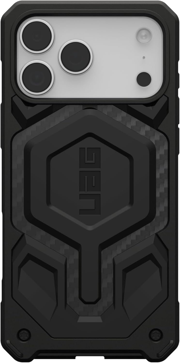 UAG Designed for iPhone 17 Pro Max Case Monarch Pro - Compatible with MagSafe Military Grade Protective Cover, Carbon Fiber