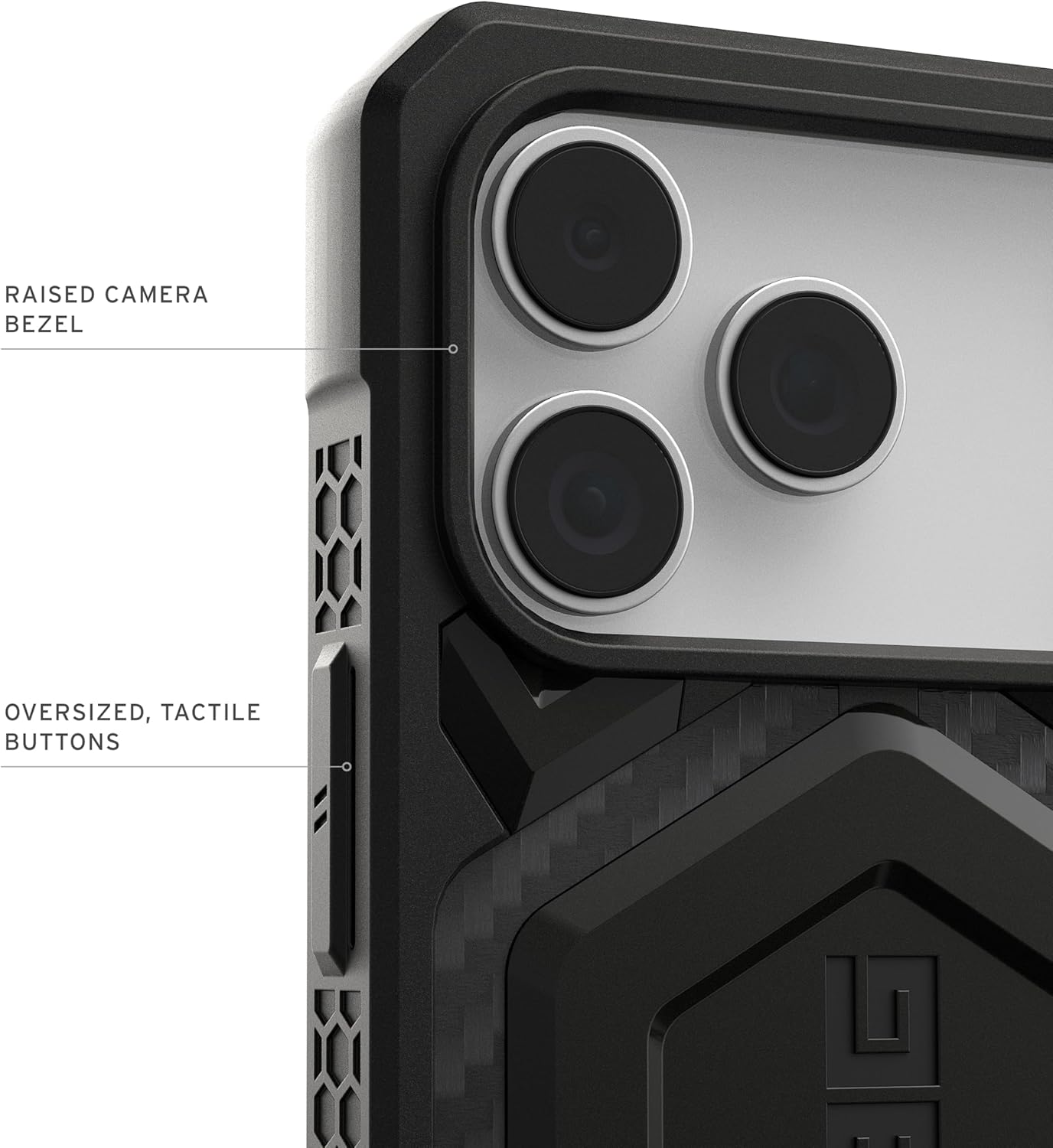 UAG Designed for iPhone 17 Pro Max Case Monarch Pro - Compatible with MagSafe Military Grade Protective Cover, Carbon Fiber