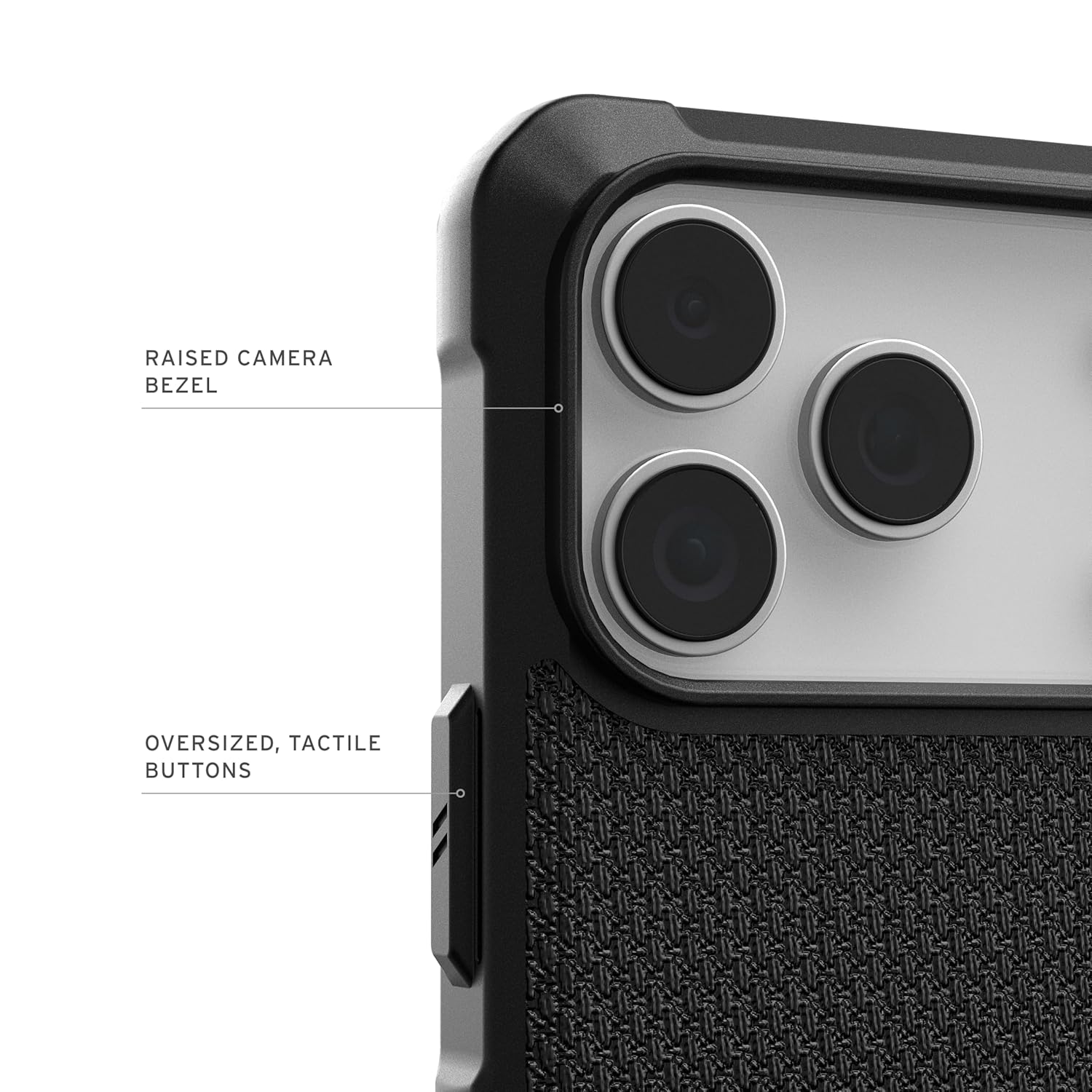 UAG Metropolis LT Mag-Safe Compatible, Rugged Shockproof Anti-Slip Military Grade Protective Case/Cover Designed for iPhone 17 Pro (2025) - Kevlar Black