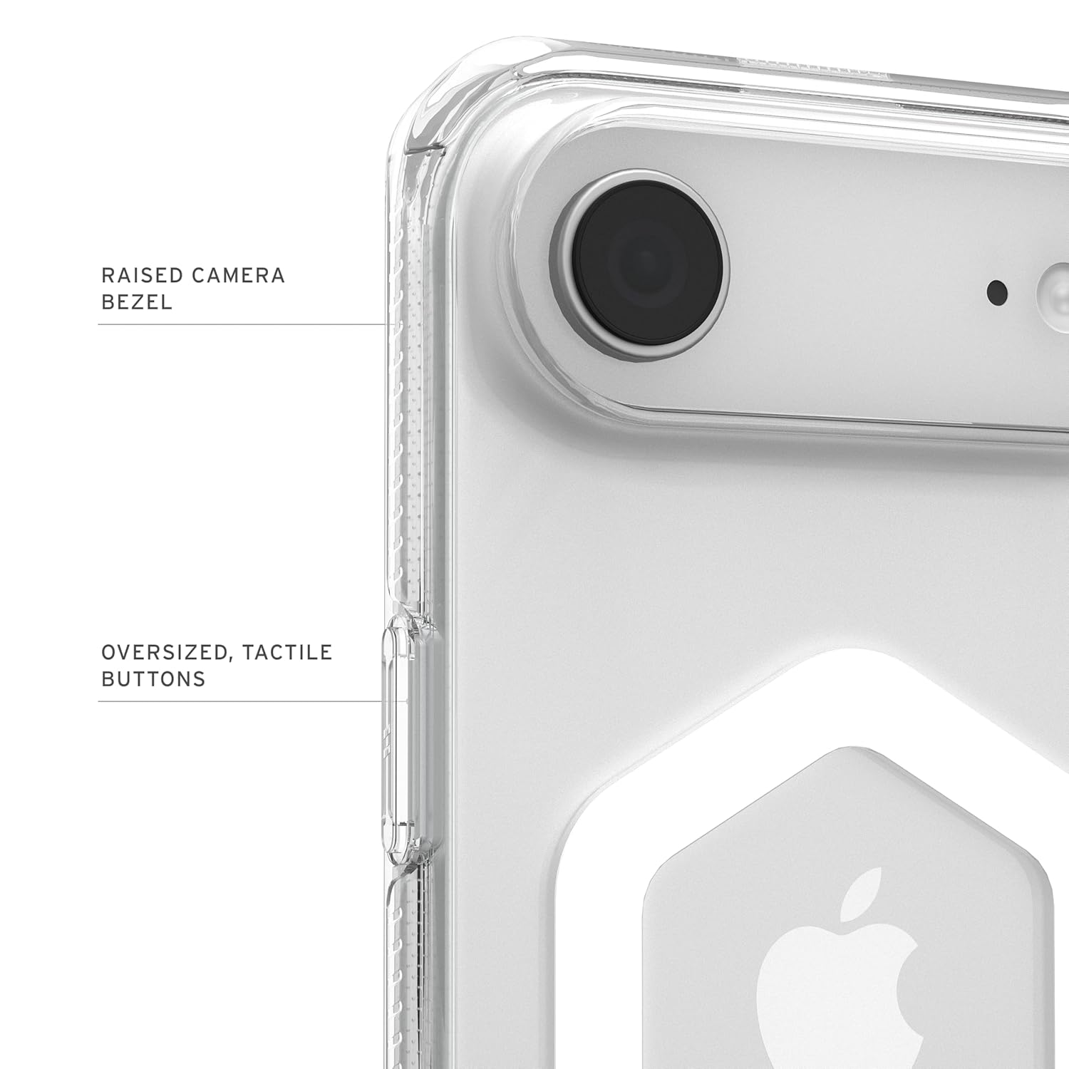 UAG Plyo Mag-Safe Compatible, Rugged Slim Anti-Yellowing Transparent Clear Shockproof Military Grade Protective Case/Cover Designed for iPhone 17 Air - Ice/White