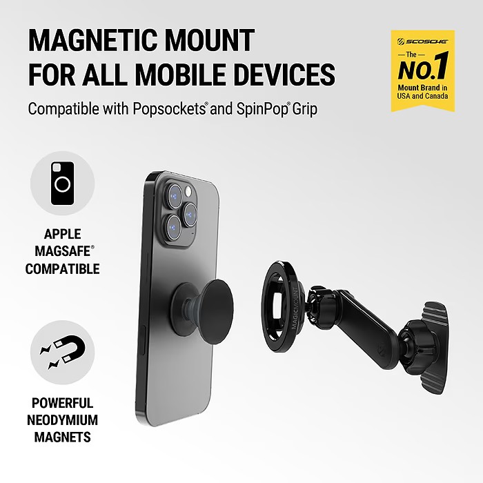 Scosche Magic Mount&trade; Magsafe 5-IN-1 Magnetic Phone Mount