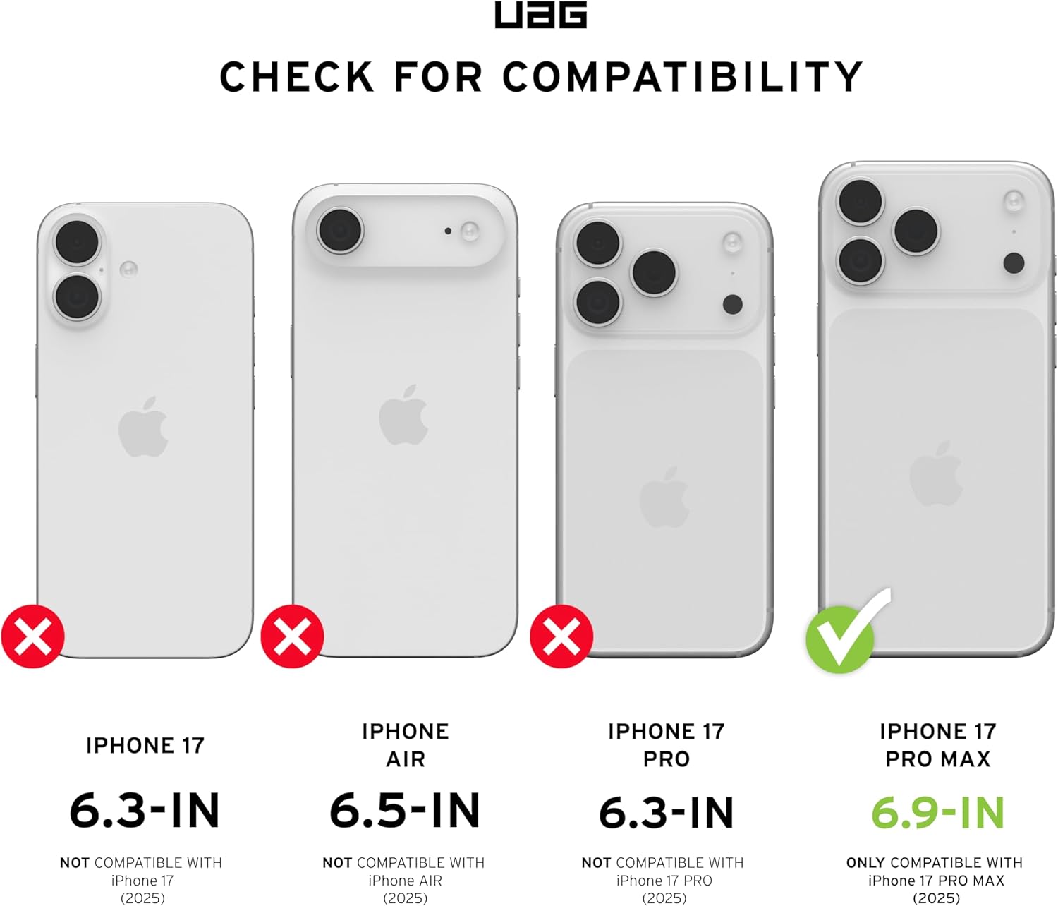 UAG Designed for iPhone 17 Pro Max Case Pathfinder SE - Compatible with MagSafe Military Grade Protective Cover, Midnight Camo