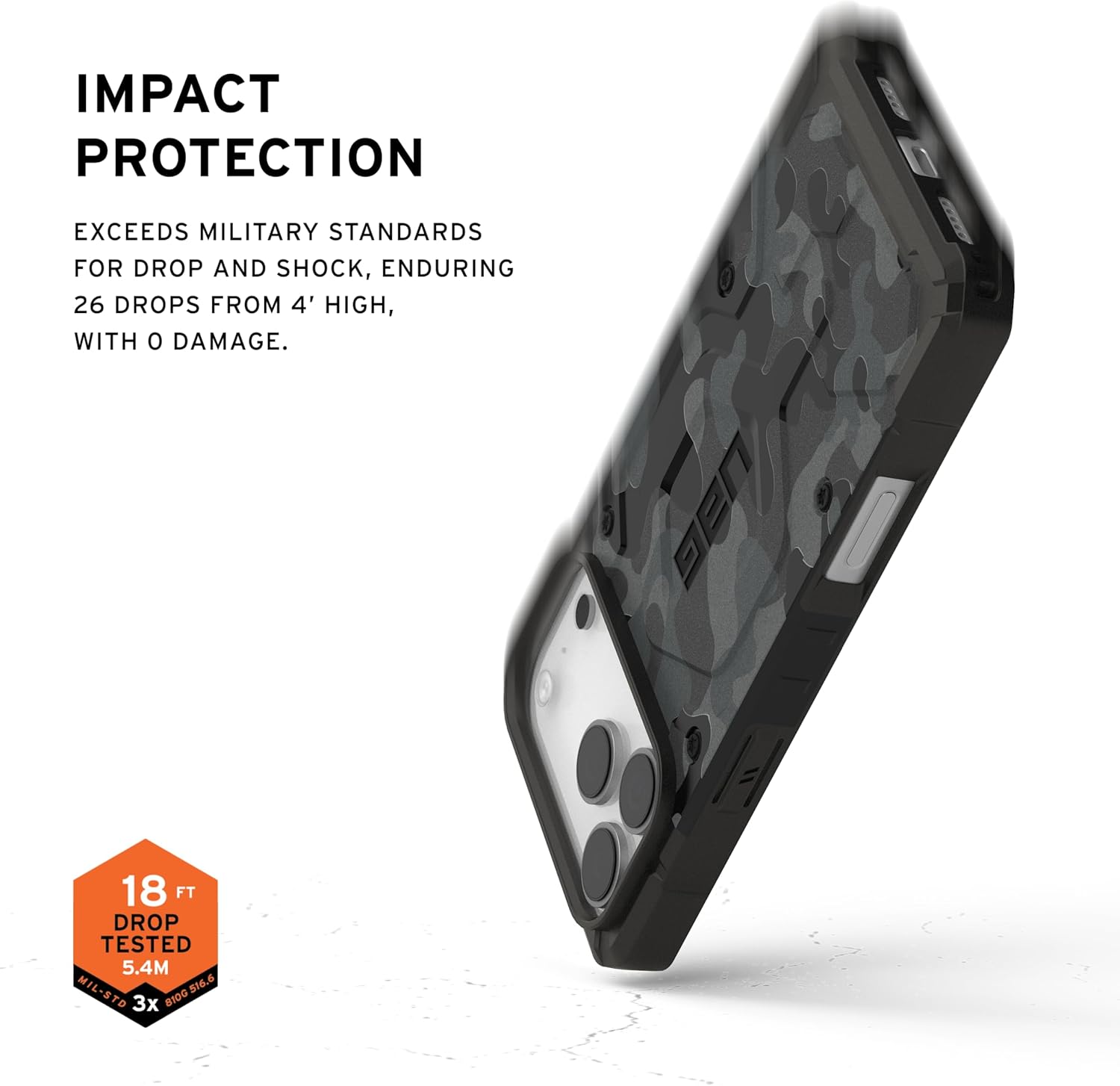 UAG Designed for iPhone 17 Pro Max Case Pathfinder SE - Compatible with MagSafe Military Grade Protective Cover, Midnight Camo