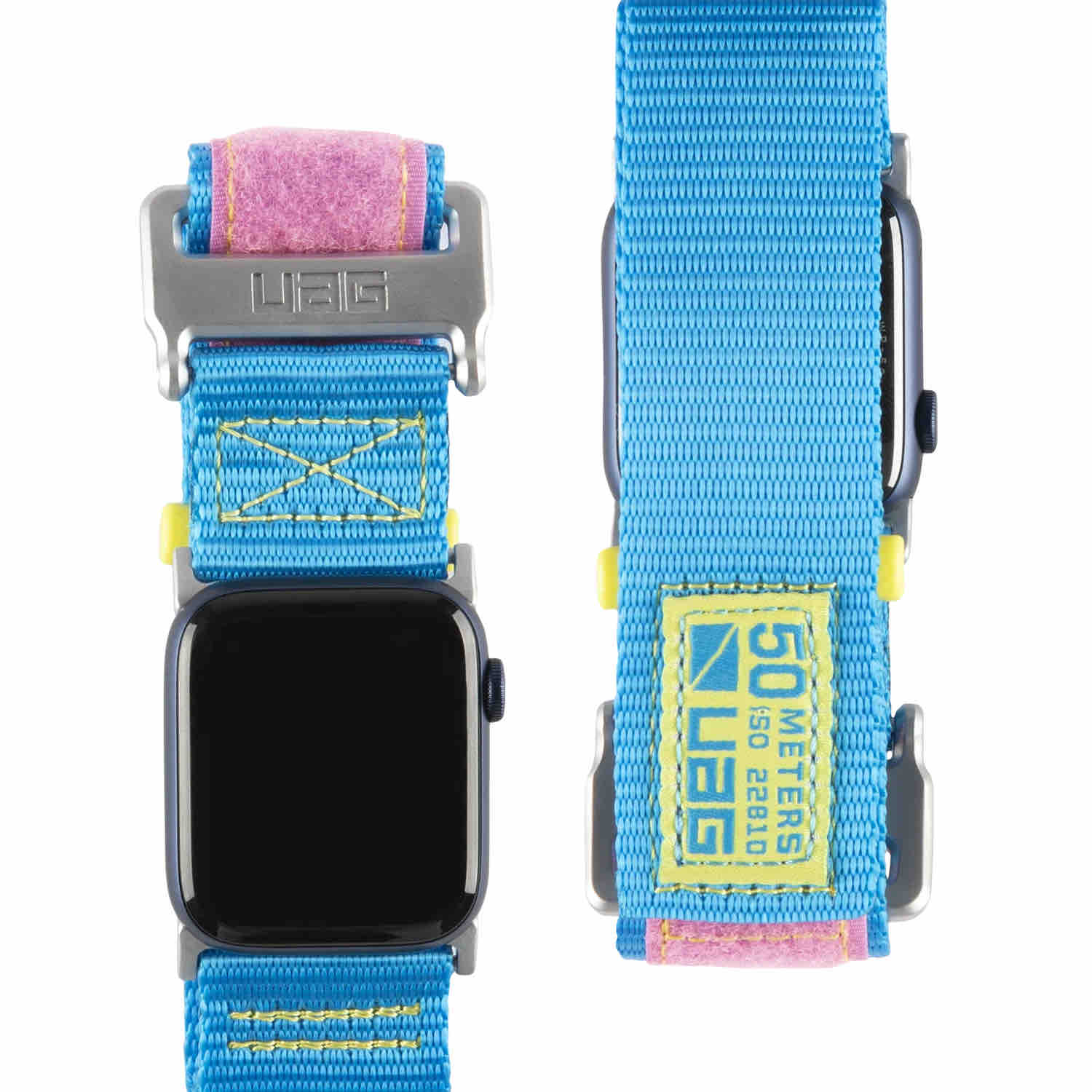 UAG Apple Watch 45/44/42mm/Ultra Active Strap LE - Blue/pink