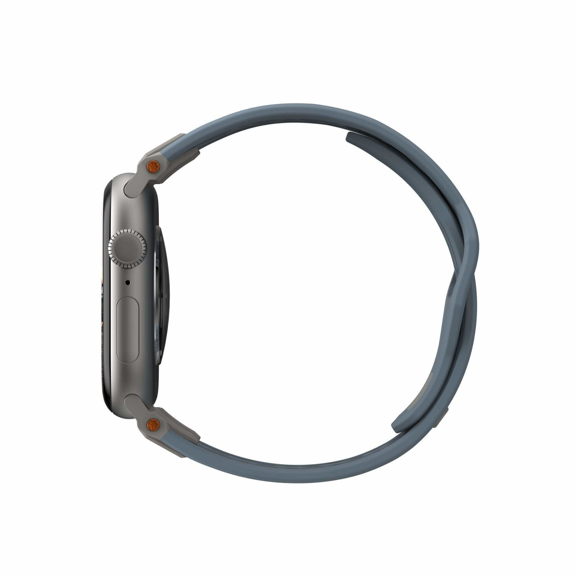 UAG Apple Watch 49/45/44/42 Monarch Strap - Cloud Blue/Titanium