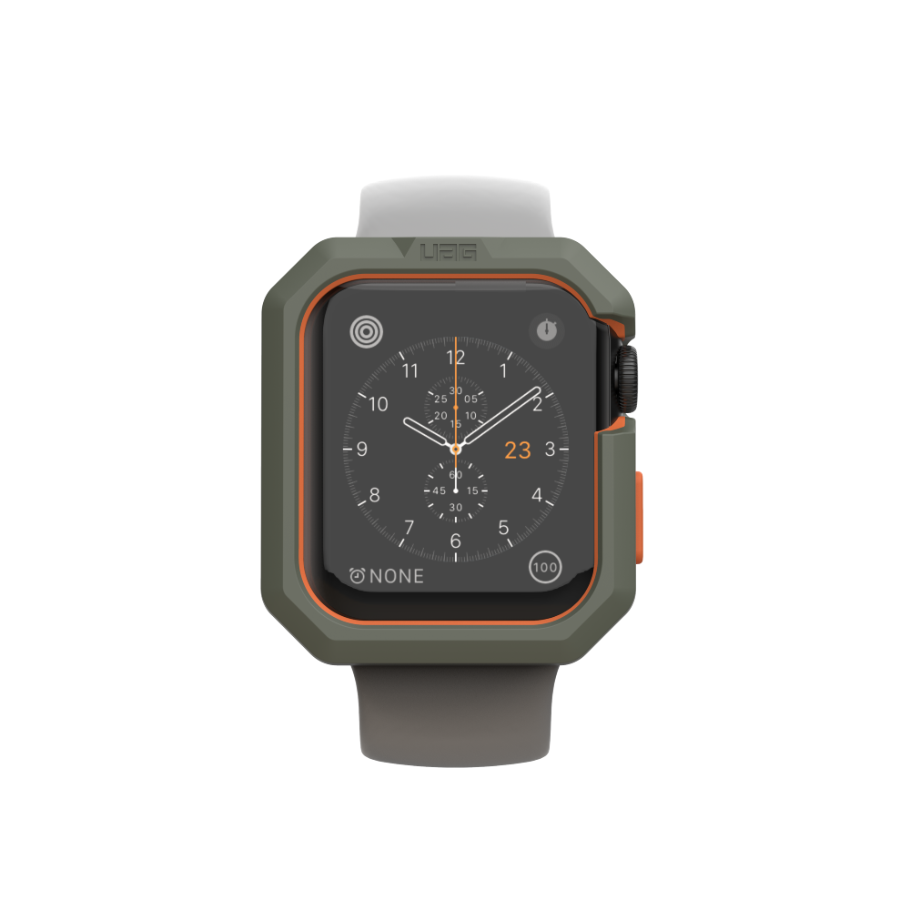 UAG Apple Watch 44mm Series 4/5/6/SE/SE2 Civilian Case - Olive/Orange