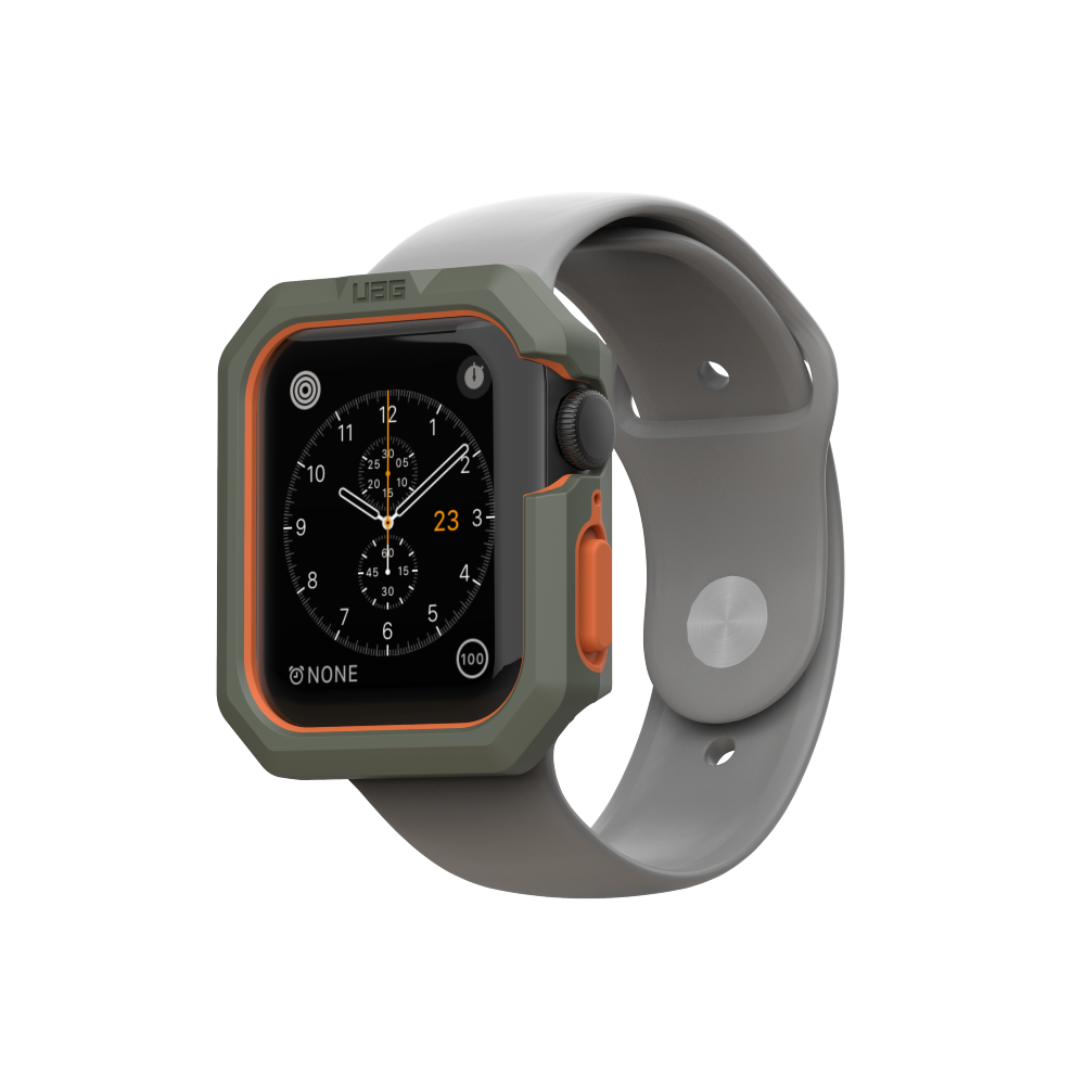 UAG Apple Watch 44mm Series 4/5/6/SE/SE2 Civilian Case - Olive/Orange