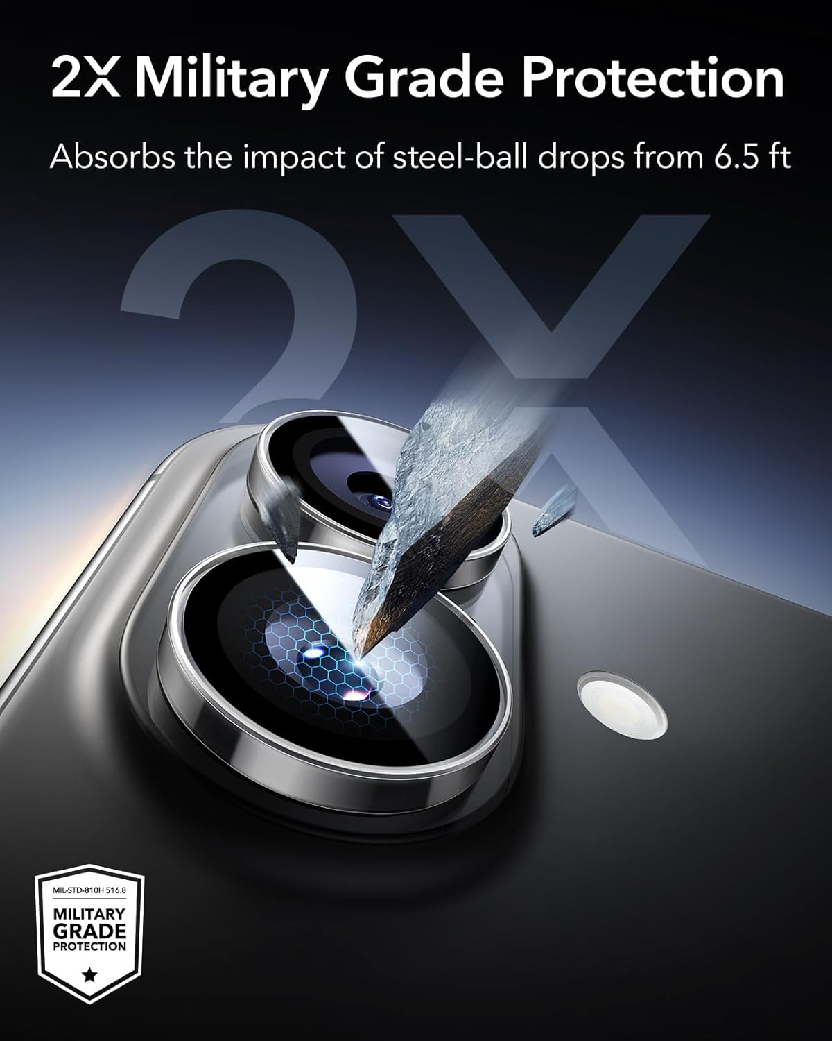 ESR iPhone 17/16/16 Plus Armorite Camera Lens Protector