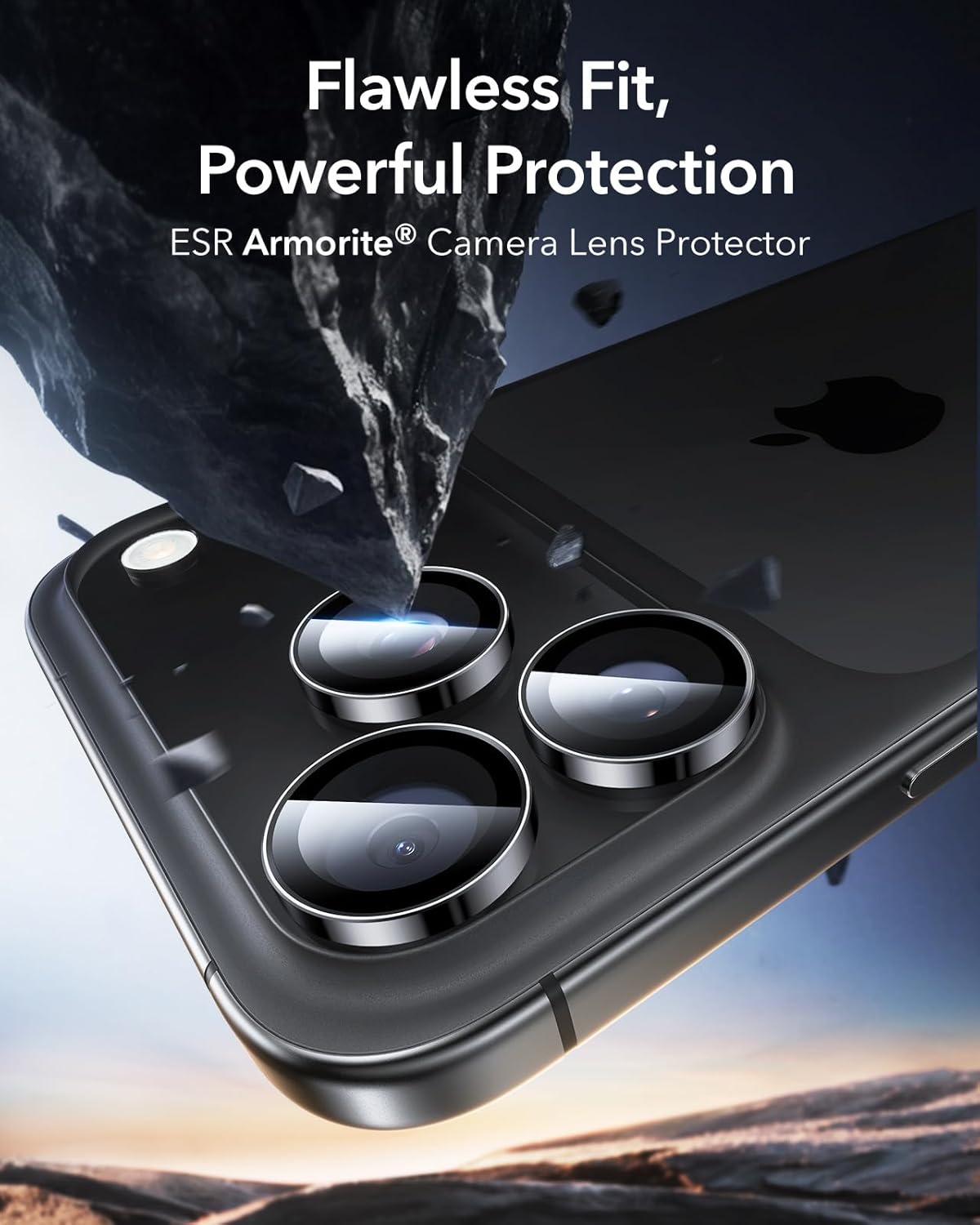 ESR iPhone 17/16/15/14 Pro/Pro Max Armorite Camera Lens Protector