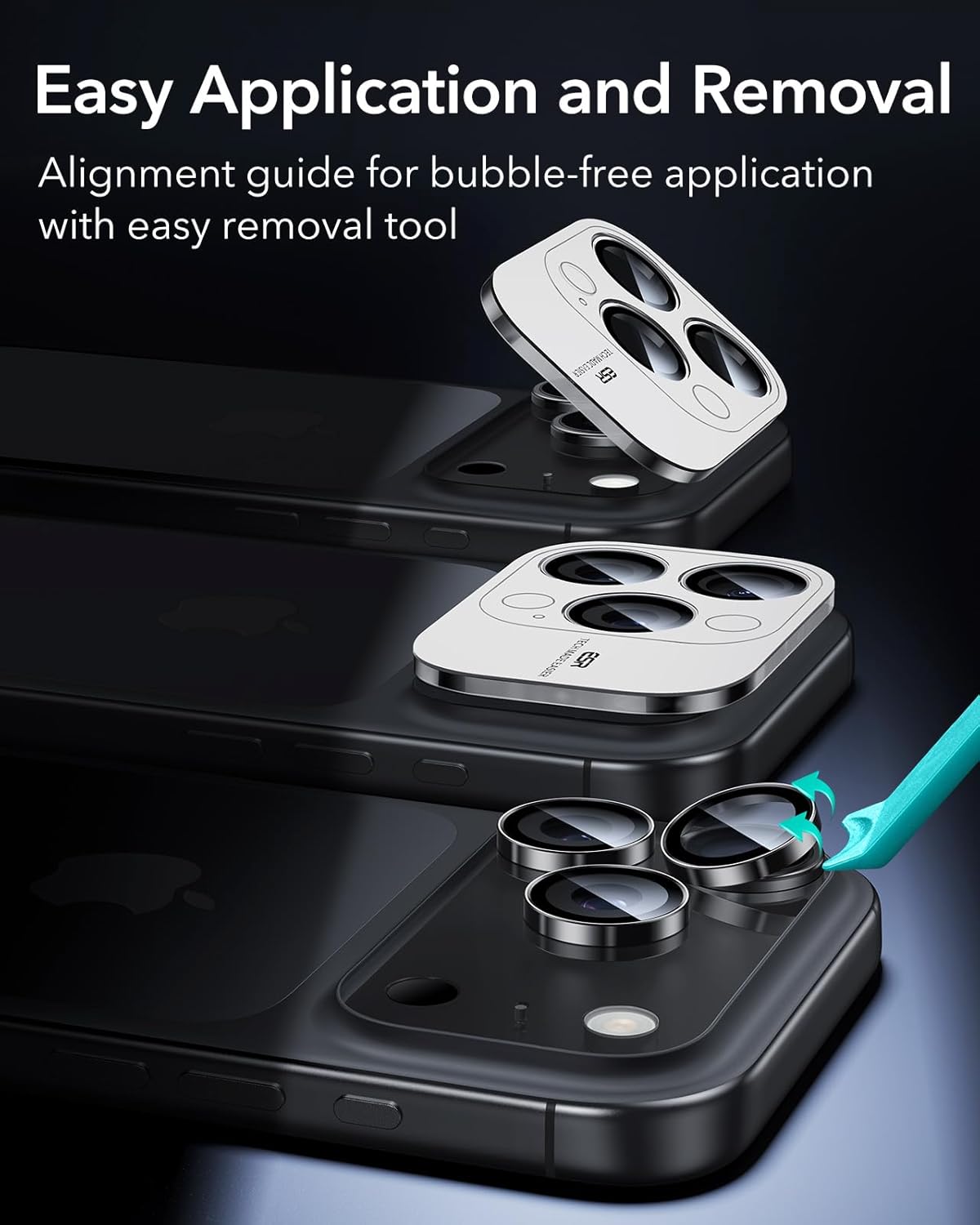 ESR iPhone 17/16/15/14 Pro/Pro Max Armorite Camera Lens Protector