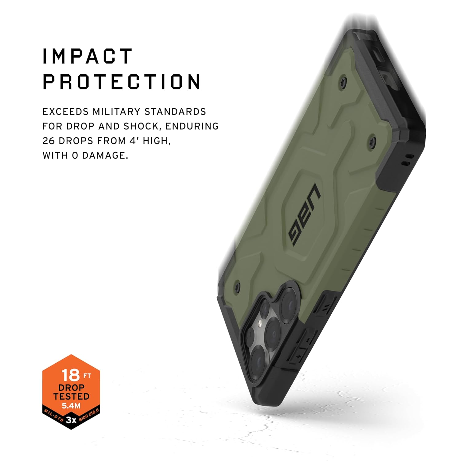 UAG Pathfinder Rugged Featherlight Shockproof Protective Case/Cover Designed for Galaxy S25 Ultra 5G (2025), Magnetic Charging Compatible-Olive Drab