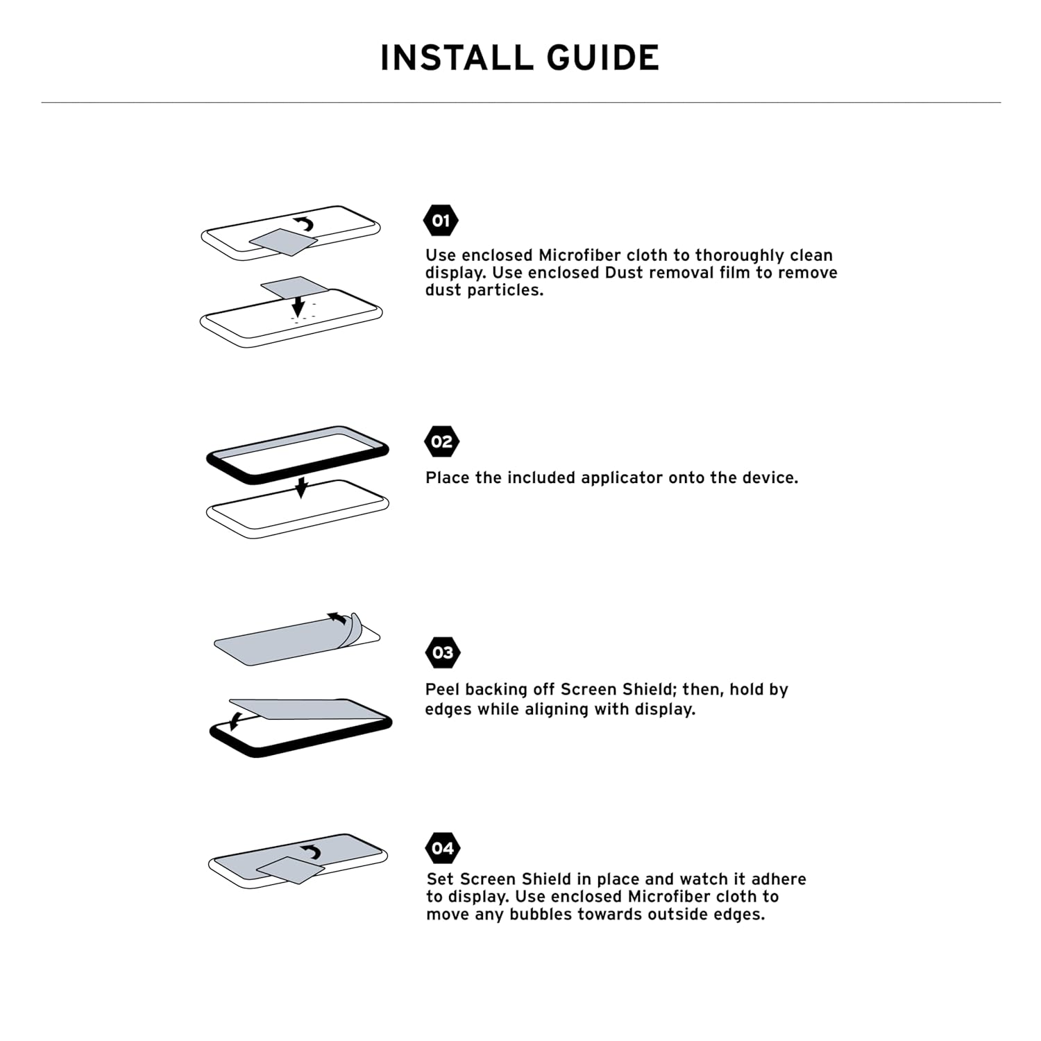 UAG Glass Shield Clear - Anti-Fingerprint Ultra HD Scratch Resistant Bubble Free Tempered Glass Designed for Galaxy Z Fold 7 (2025) - Clear