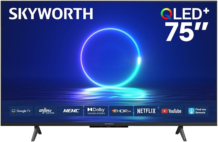 Skyworth 75 Inch QLED UHD - 4k Android Smart TV