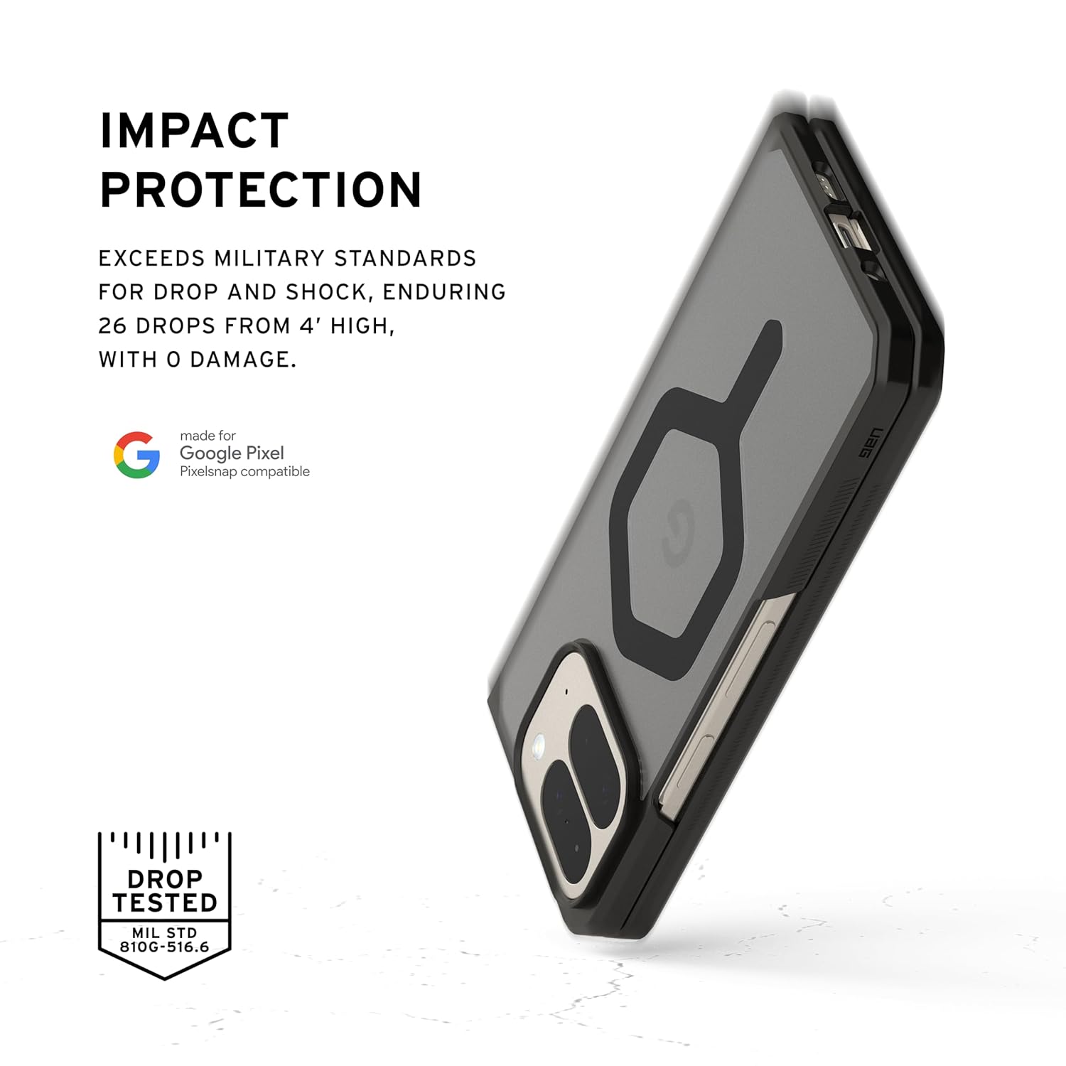 UAG Mouve Case for Pixel 10 Pro Fold &ndash; Clear Rugged Protection