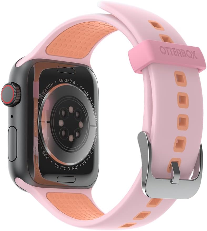 OtterBox All Day Watch Band for Apple Watch 44/45/46mm, Replacement Durable Soft Touch Silicone Strap for Apple Watch - Pink