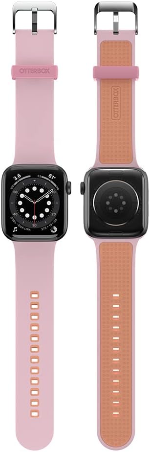 OtterBox All Day Watch Band for Apple Watch 44/45/46mm, Replacement Durable Soft Touch Silicone Strap for Apple Watch - Pink