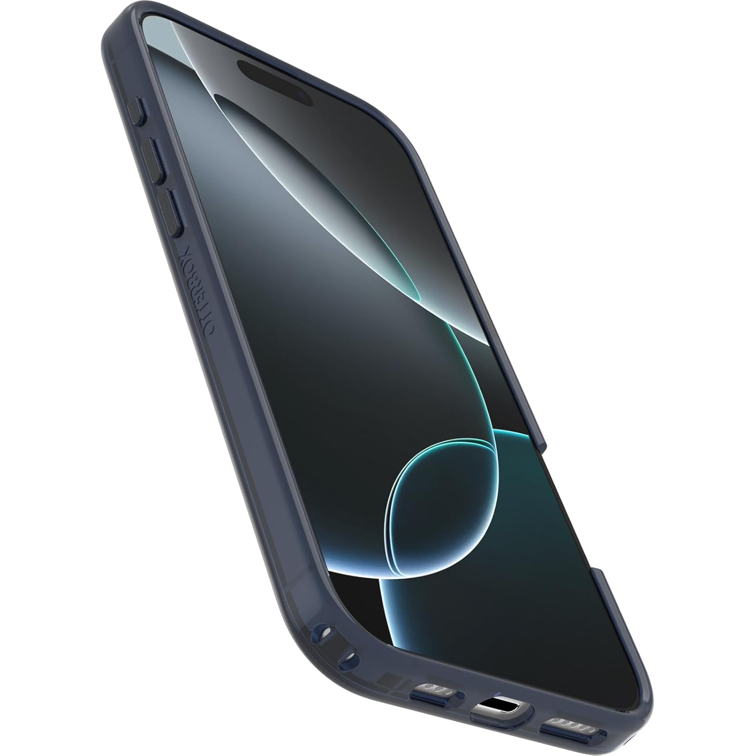 OtterBox Symmetry Series Clear MagSafe Case for iPhone 16 Pro Max, Shockproof, Drop Proof, Protective Thin Case, 3X Tested to Military Standard, Clear/Blue