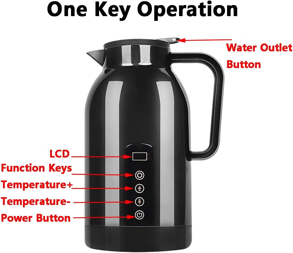 24V/12V Travel Electric Kettle for Car/Truck Portable Electric Car Travel Thermos