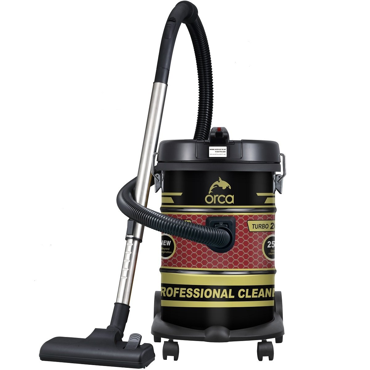 Orca Drum Vacuum Cleaner 25 Litres 2000 Watts - OR-DVC-2520