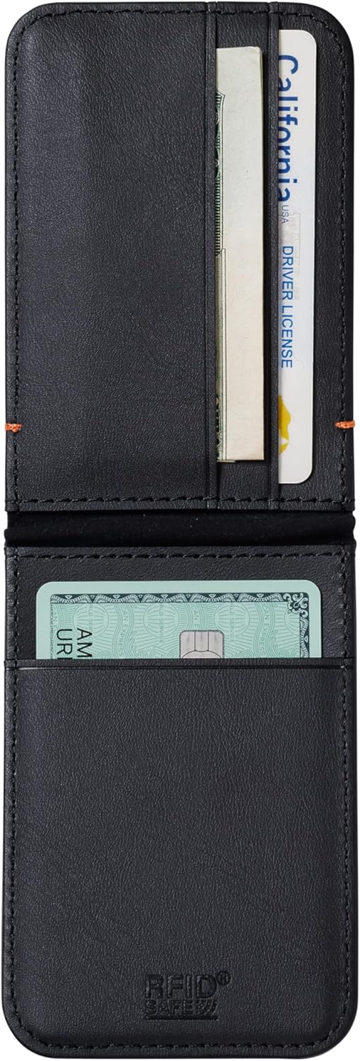 URBAN ARMOR GEAR UAG Slim Wallet Kevlar Black 6 Cards Holder with Kickstand RFID Blocking, Metropolis Magnetic Wallet Compatible with MagSafe for iPhone, Galaxy
