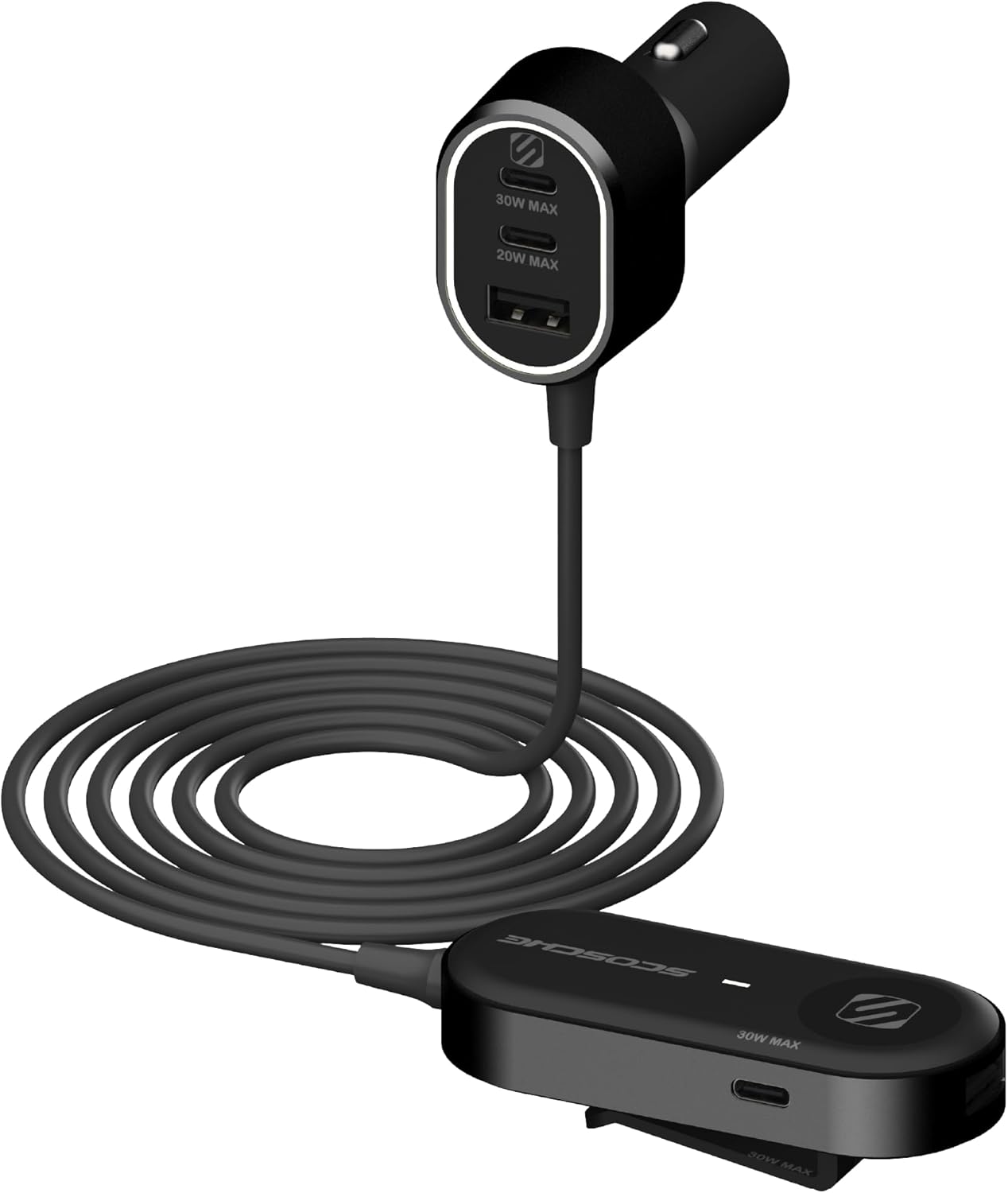 Scosche 6-Port 100W USB Car Charger &ndash; Fast Charging Adapter