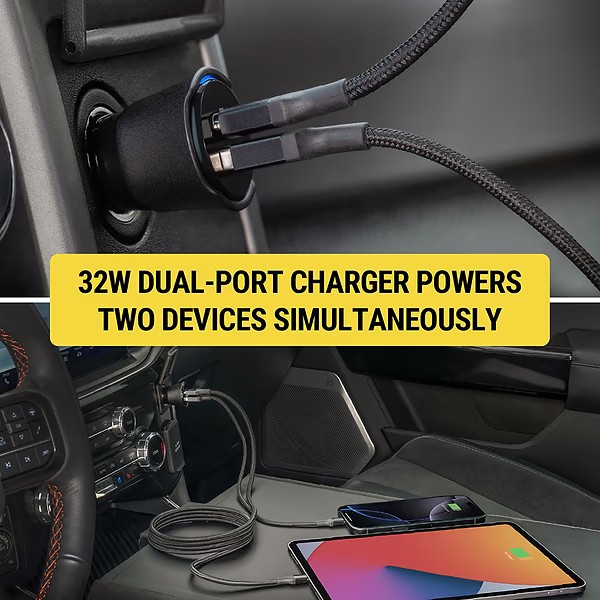 Scosche FoundIT&trade; Pro Finder - 32W USB-C&reg;/ USB-A&reg; Charger & Locator for Android & iOS