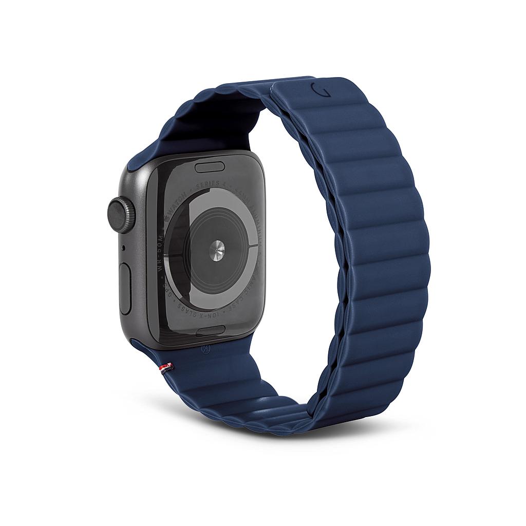 Decoded Apple Watch 49/45/44/42 mm Series 1-8/SE/Ultra Silicone Magnet Traction Strap Lite - Navy