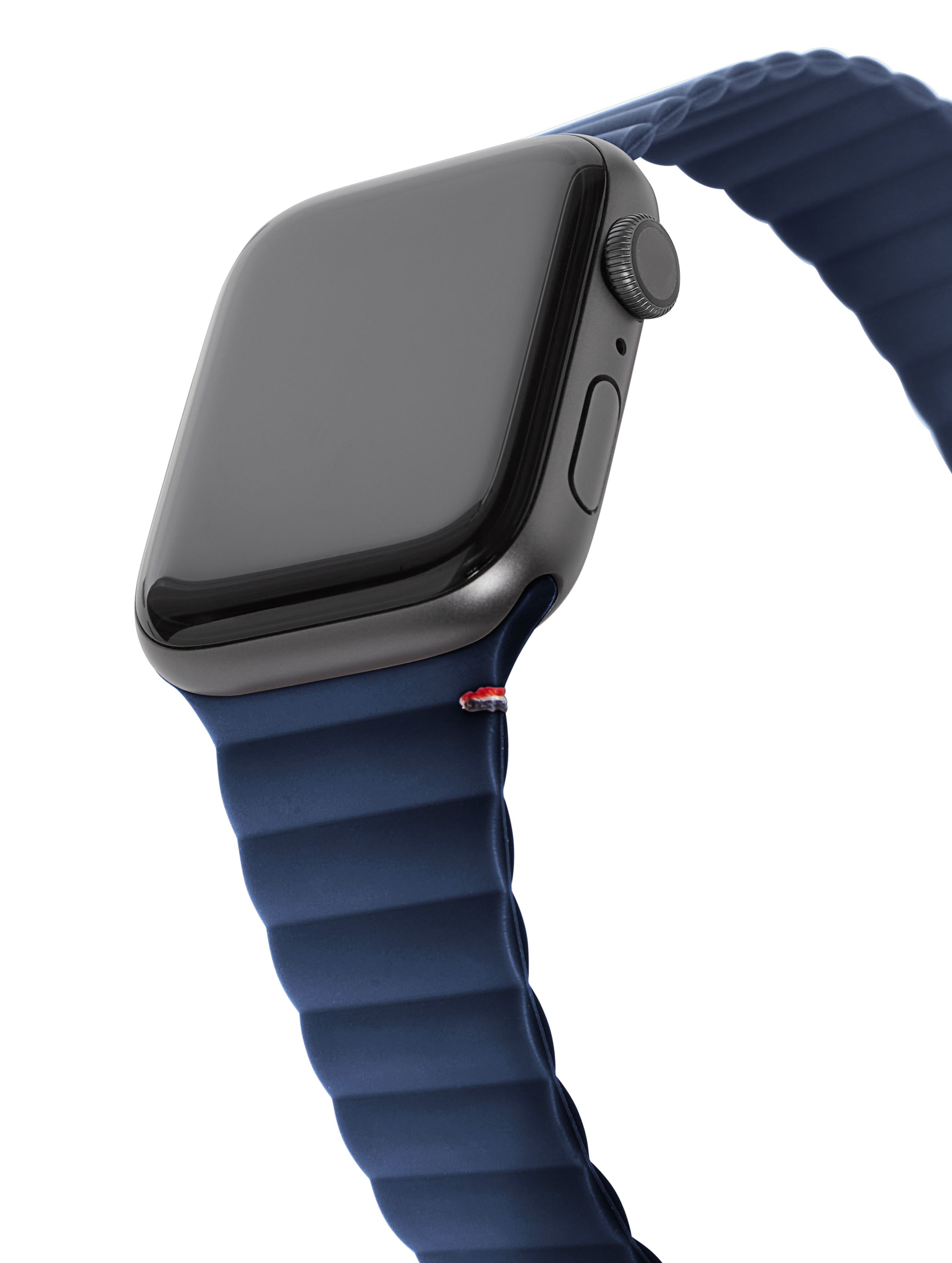 Decoded Apple Watch 49/45/44/42 mm Series 1-8/SE/Ultra Silicone Magnet Traction Strap Lite - Navy