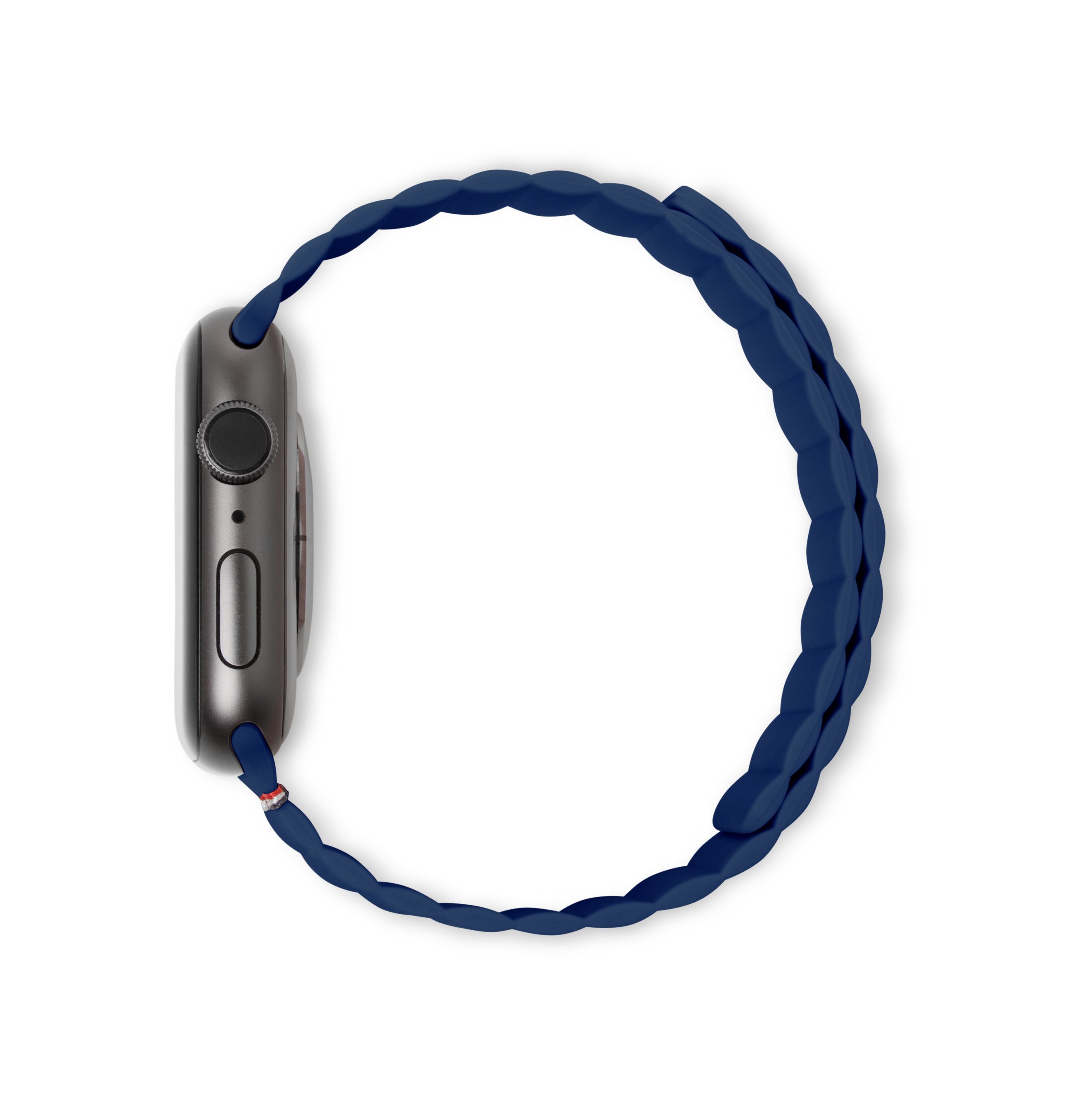 Decoded Apple Watch 49/45/44/42 mm Series 1-8/SE/Ultra Silicone Magnet Traction Strap Lite - Navy