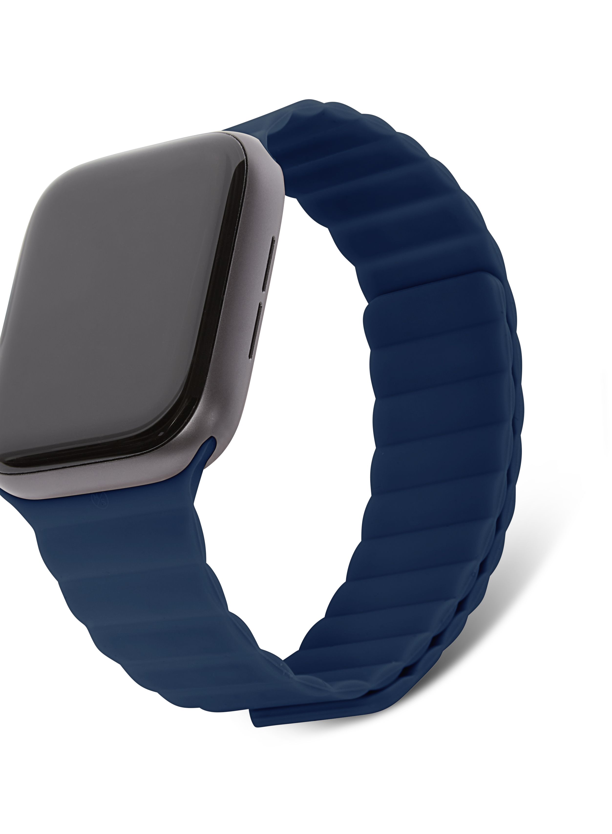 Decoded Apple Watch 49/45/44/42 mm Series 1-8/SE/Ultra Silicone Magnet Traction Strap Lite - Navy