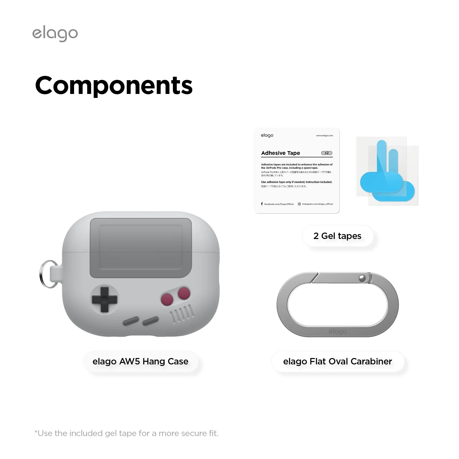Elago AirPods Pro 3 AW5 Case - Light Gray